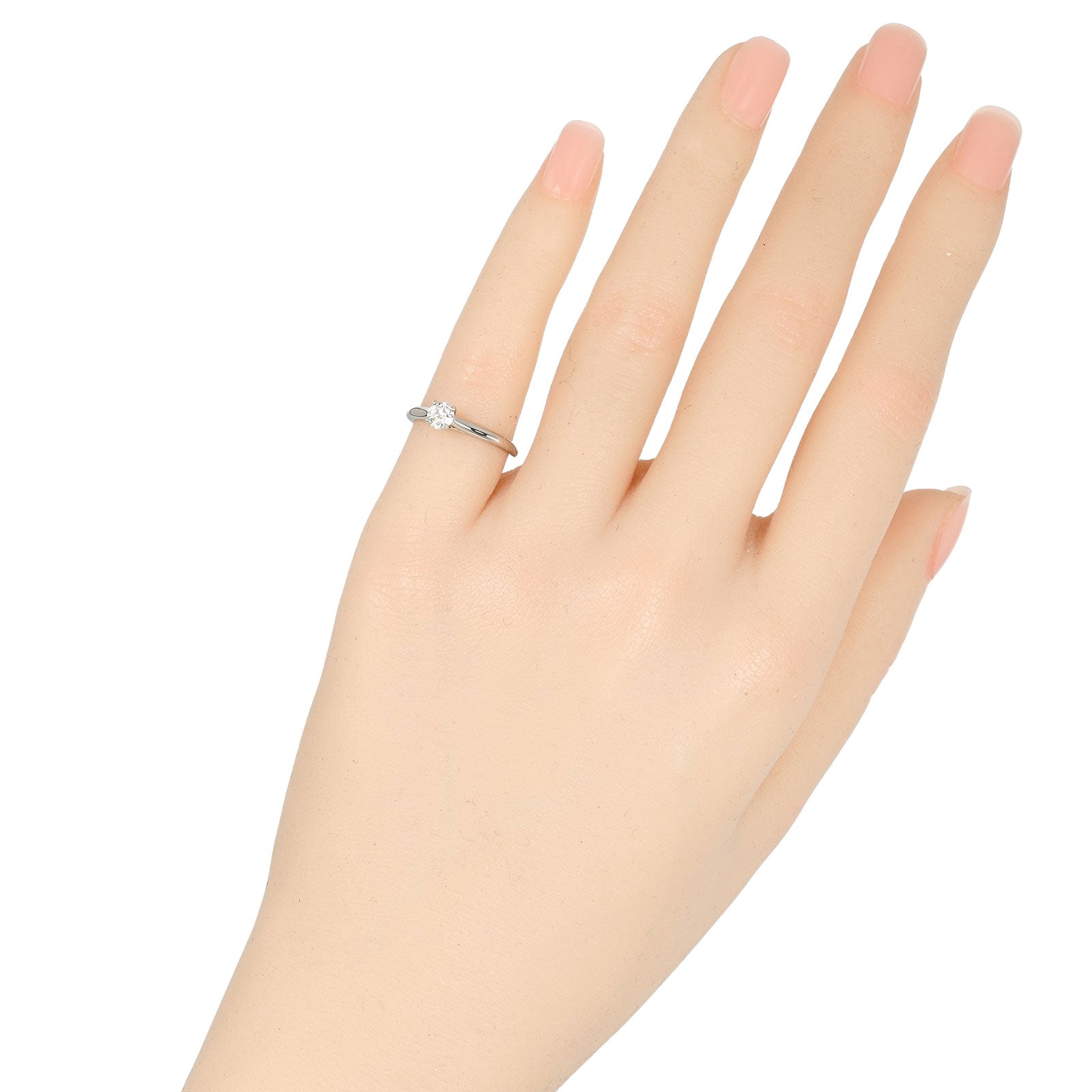 Cartier Platinum Diamond Solitaire Ring