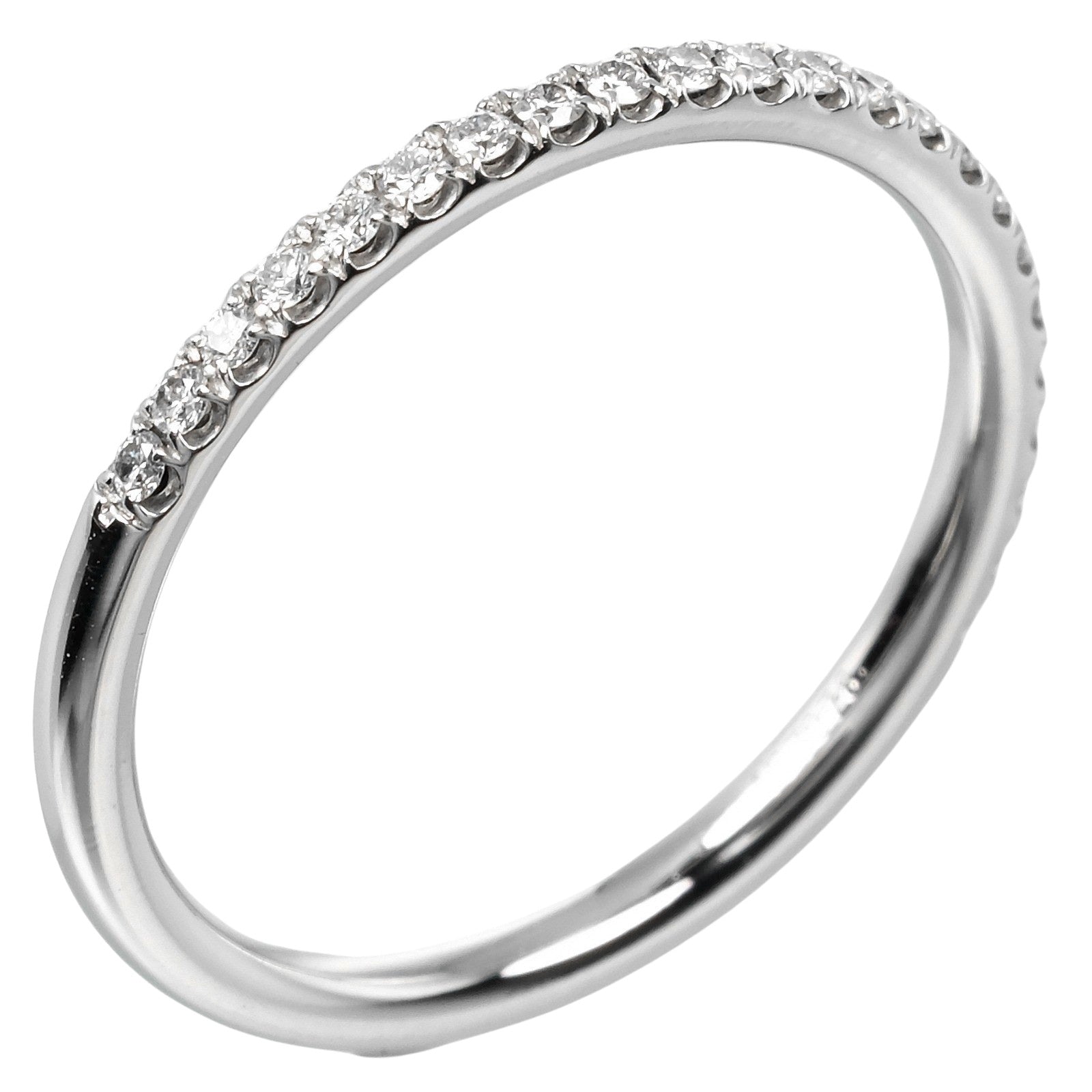 Harry Winston Micro Pave Band Ring Pt950 Diamond