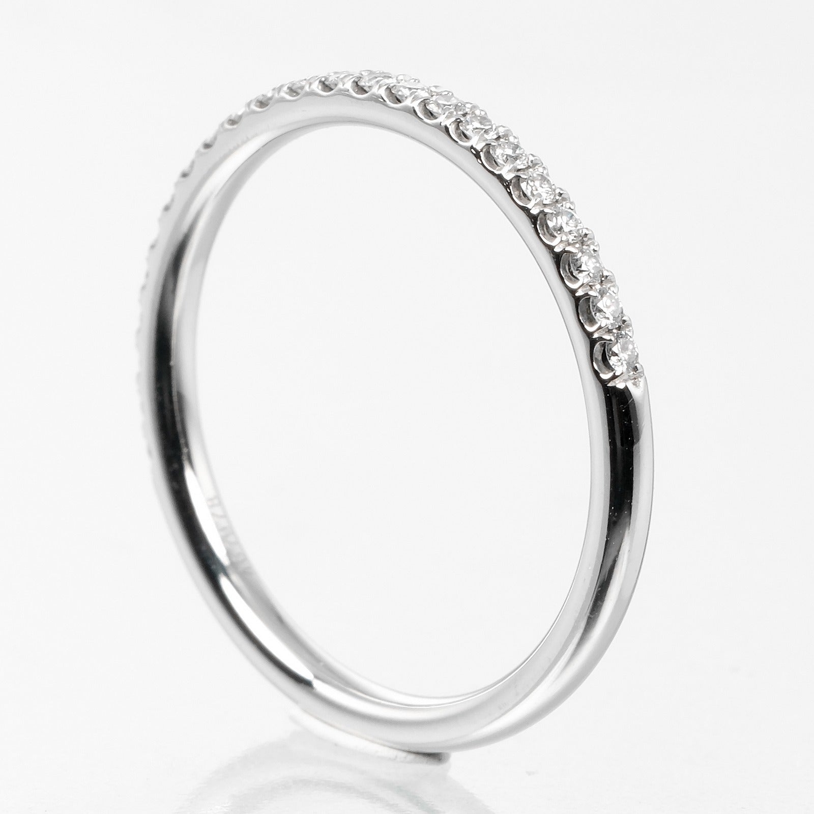 Harry Winston Micro Pave Band Ring Pt950 Diamond