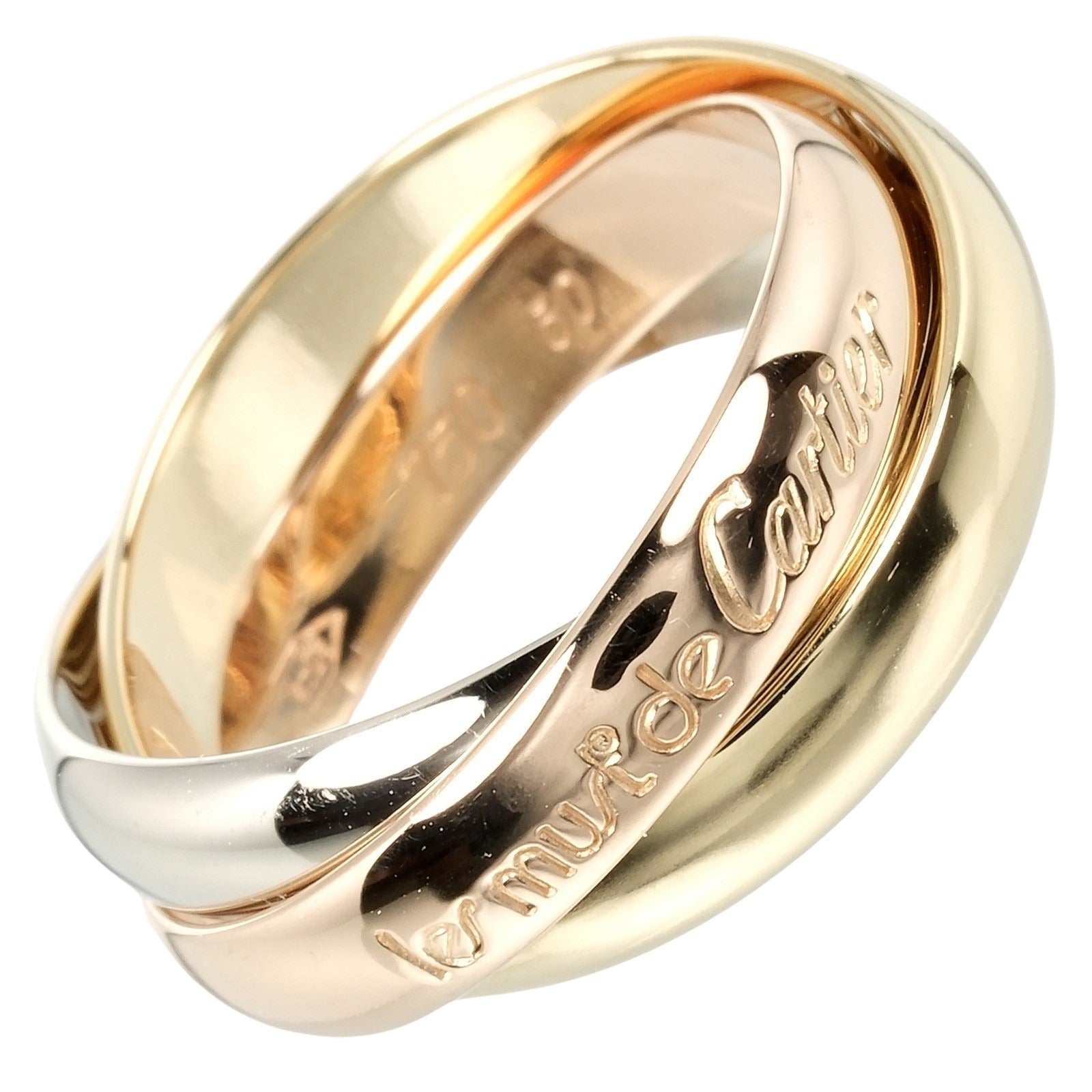 Cartier Trinity K18 Gold Ring