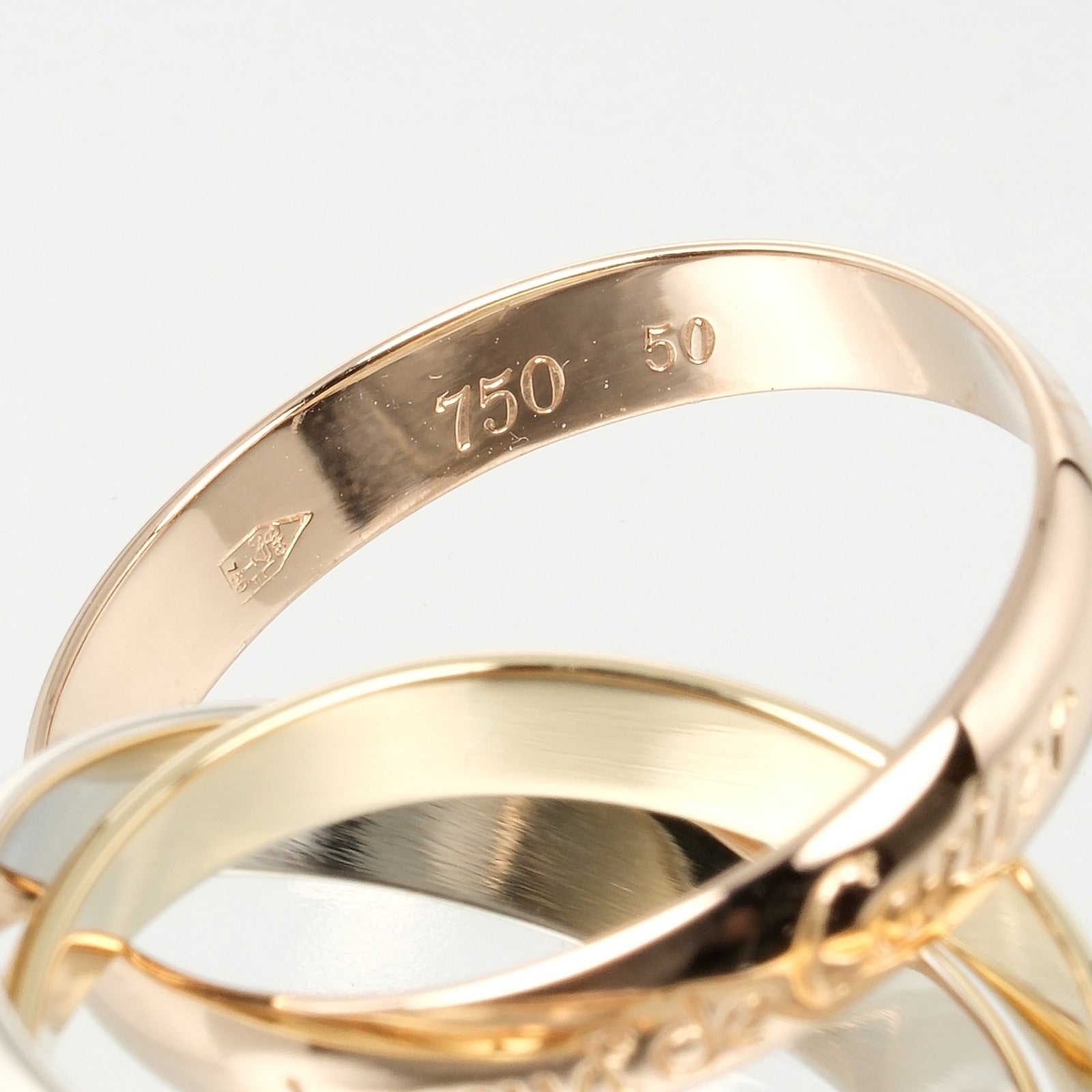 Cartier Trinity K18 Gold Ring