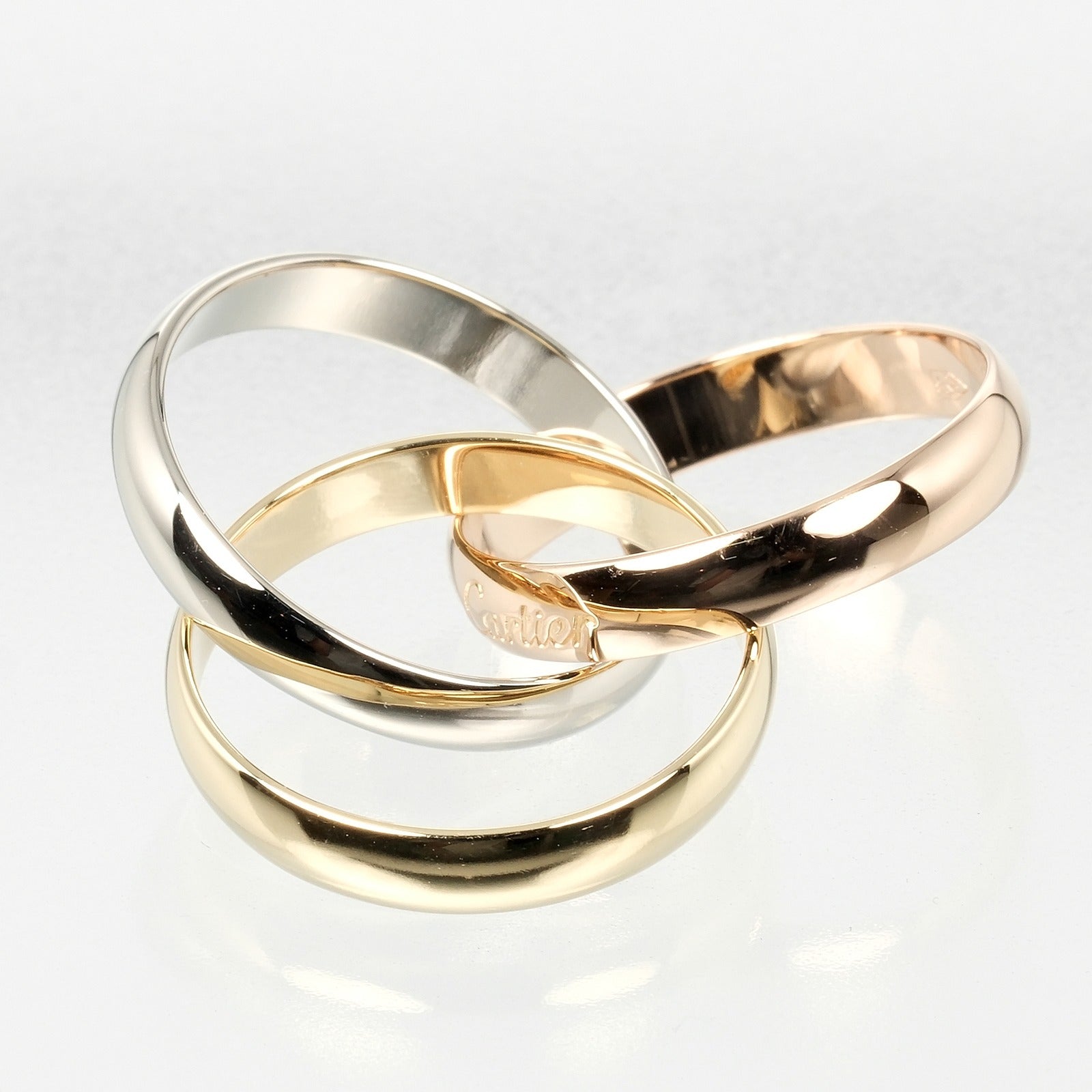 Cartier Trinity K18 Gold Ring