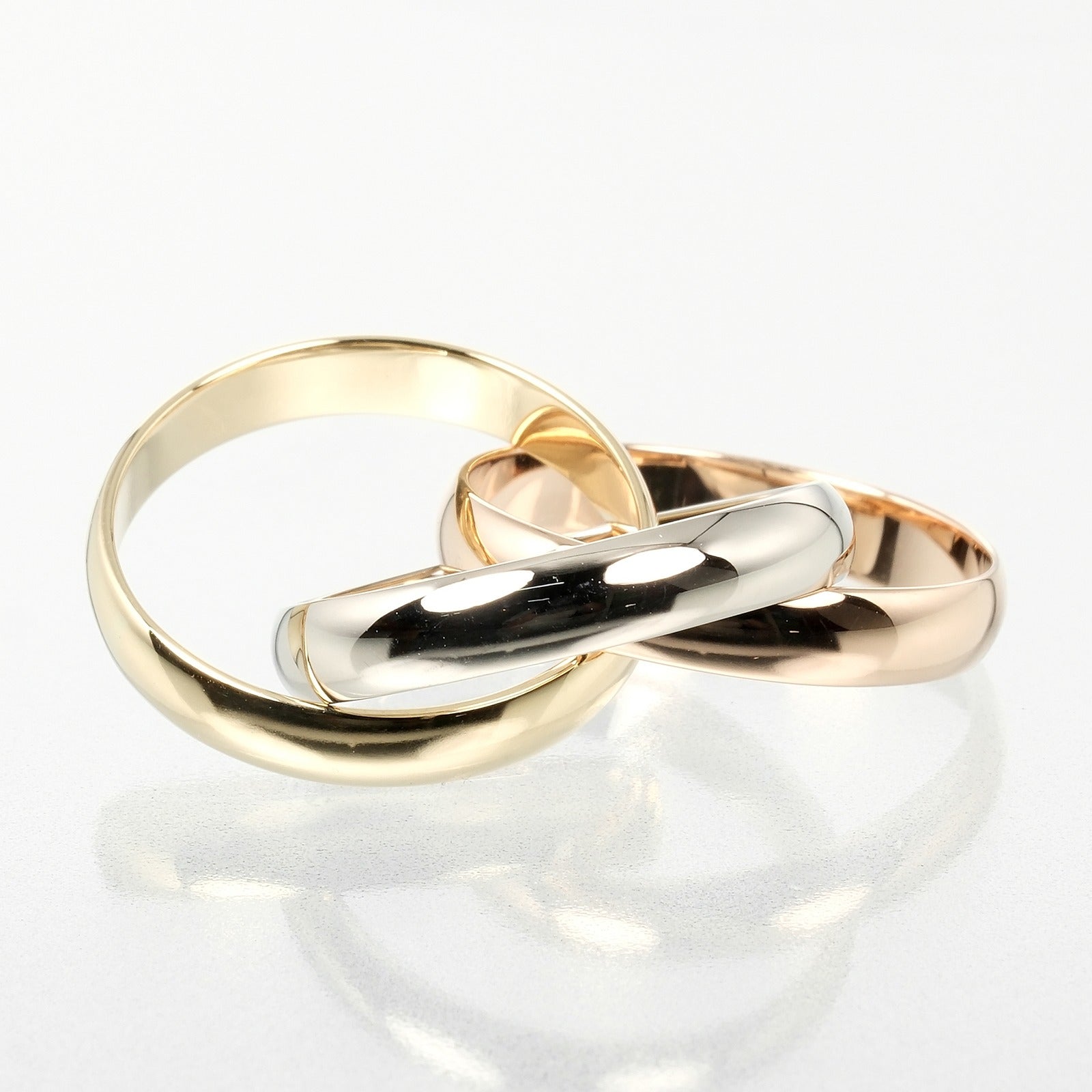 Cartier Trinity K18 Gold Ring