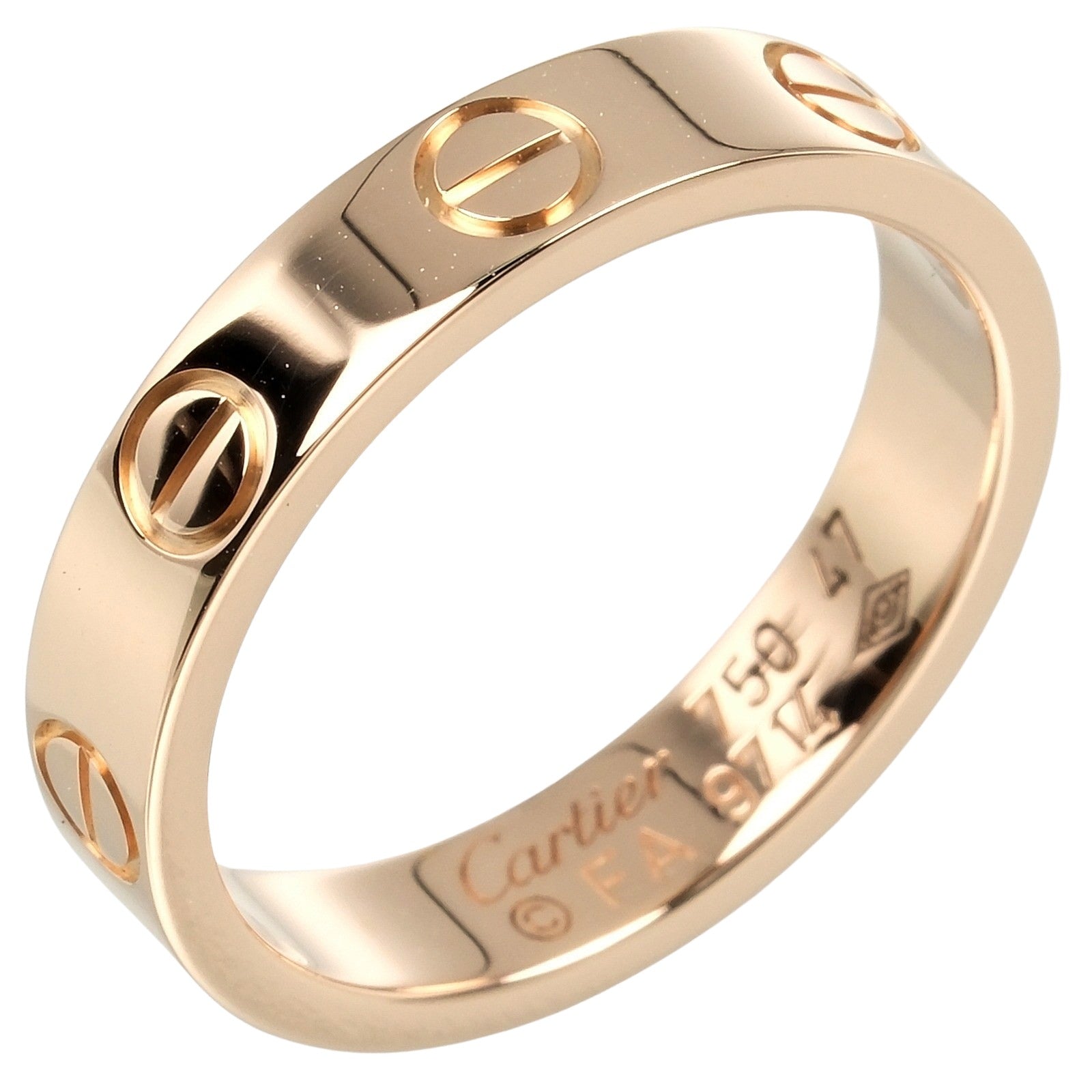 Cartier Mini Love Wedding Ring K18 Pink Gold