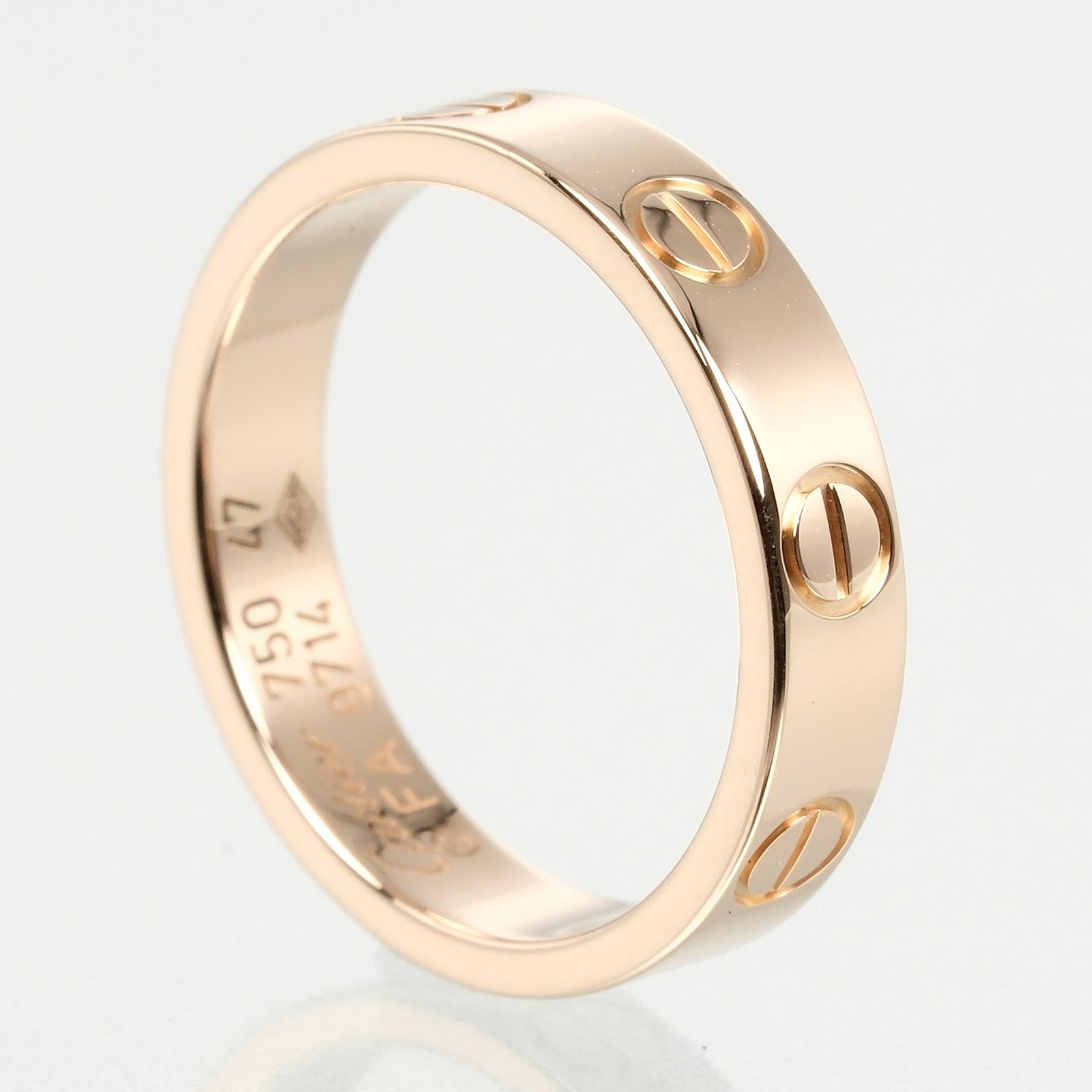 Cartier Mini Love Wedding Ring K18 Pink Gold