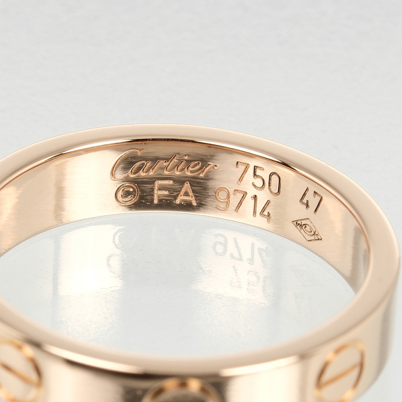 Cartier Mini Love Wedding Ring K18 Pink Gold