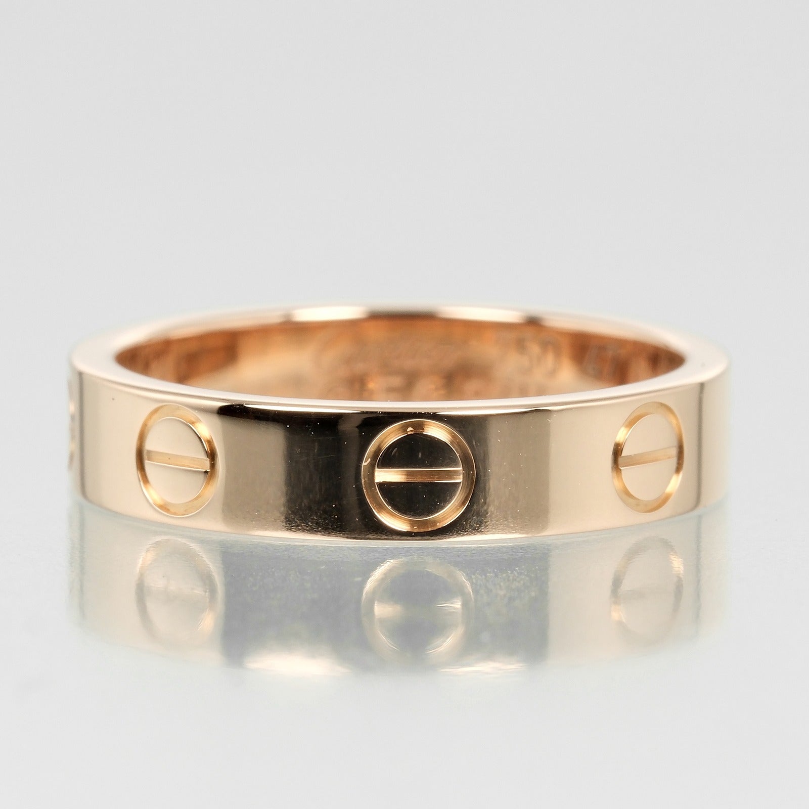 Cartier Mini Love Wedding Ring K18 Pink Gold