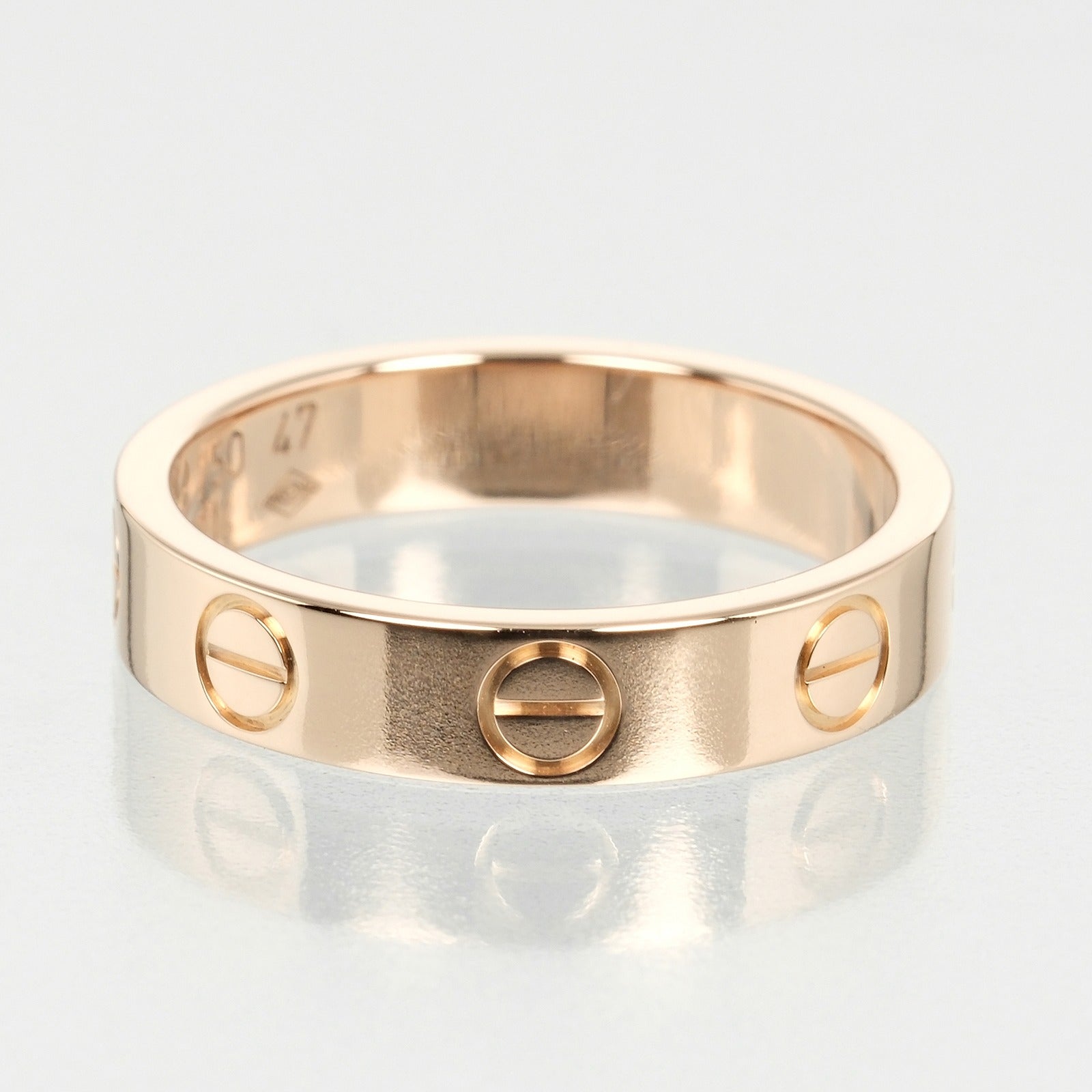 Cartier Mini Love Wedding Ring K18 Pink Gold