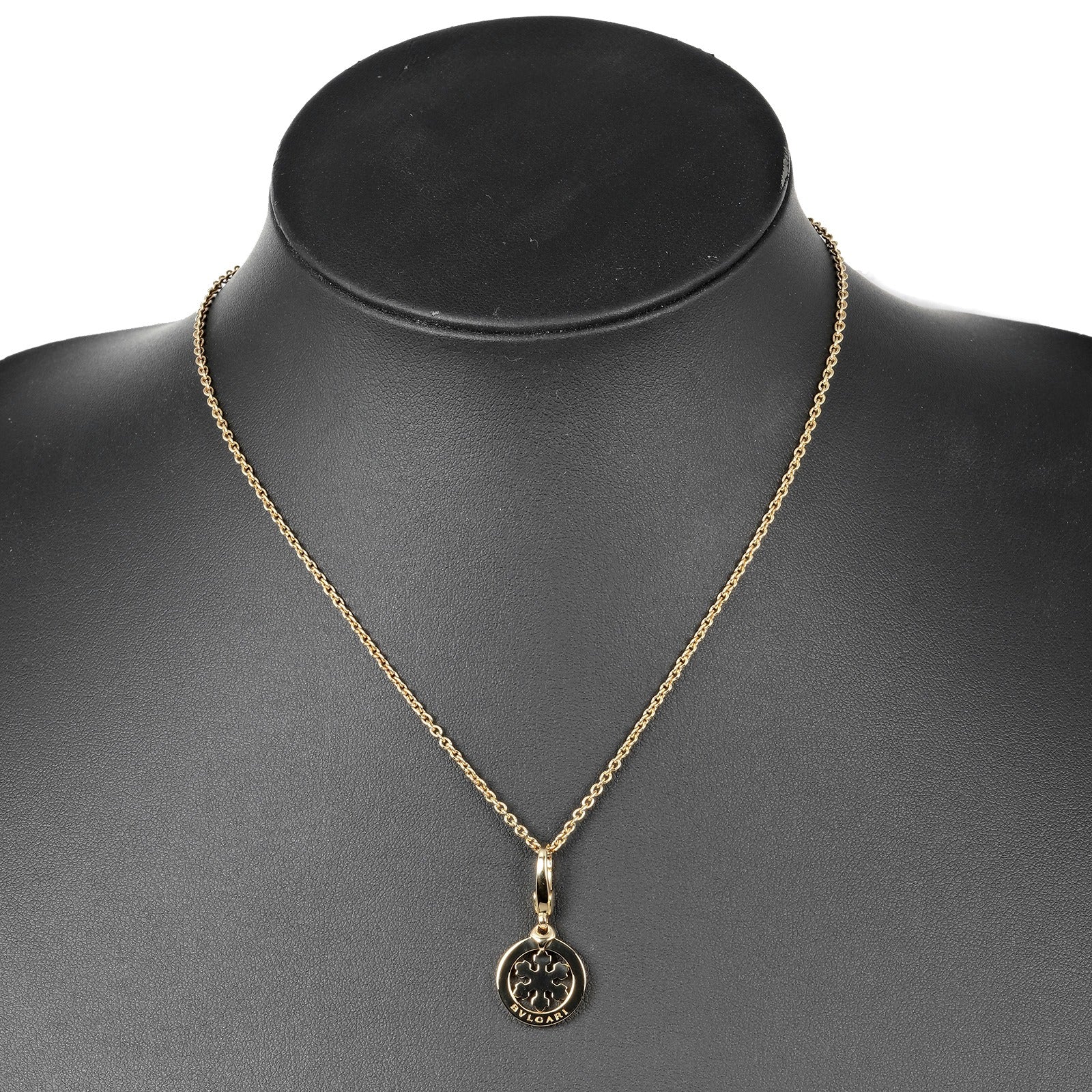 Bvlgari Tondo Snowflake Necklace K18YG Gold