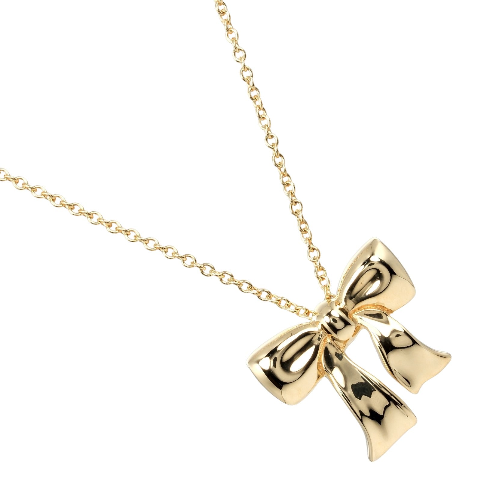 Tiffany & Co Ribbon Necklace K18 Yellow Gold