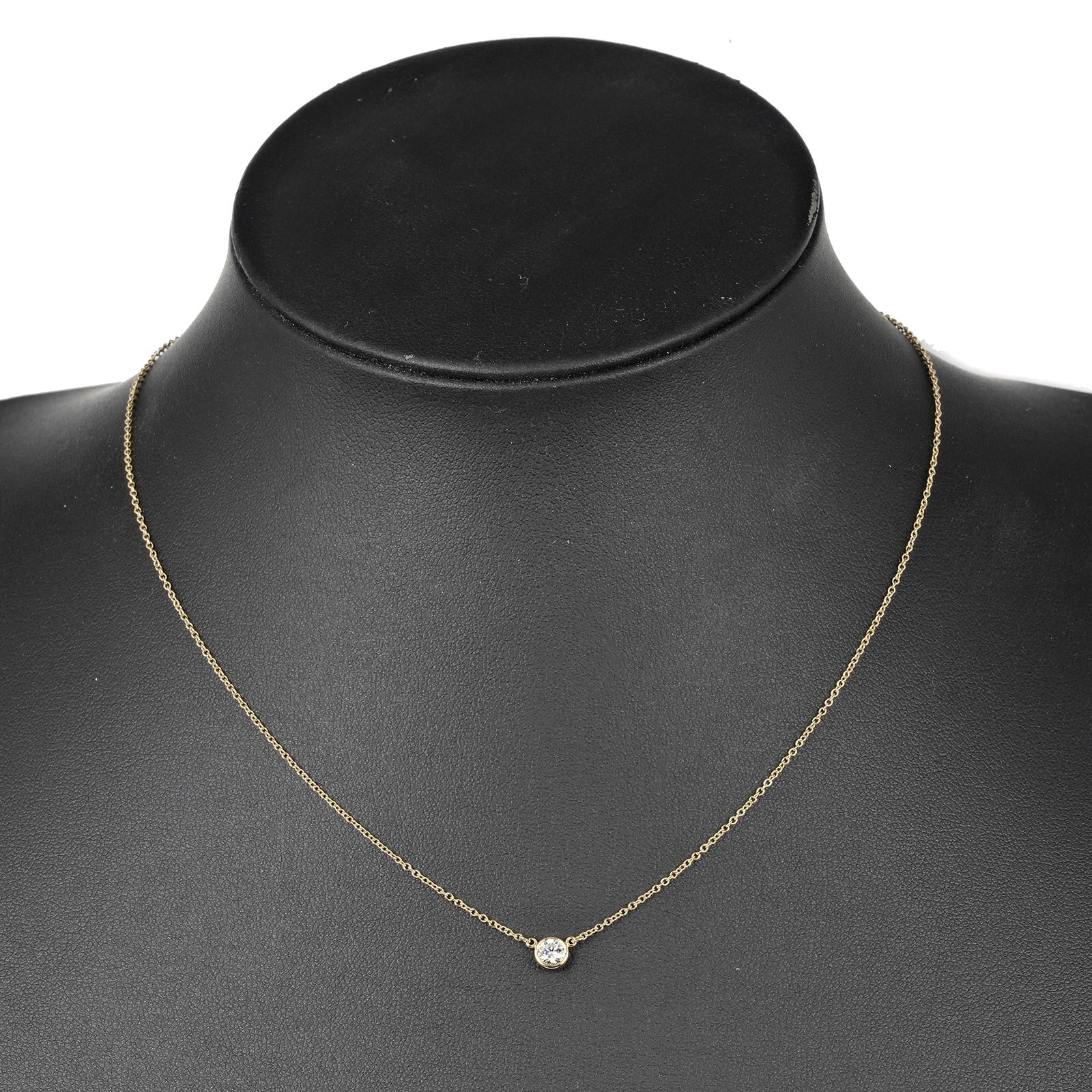 Tiffany & Co Diamond Necklace K18 Yellow Gold