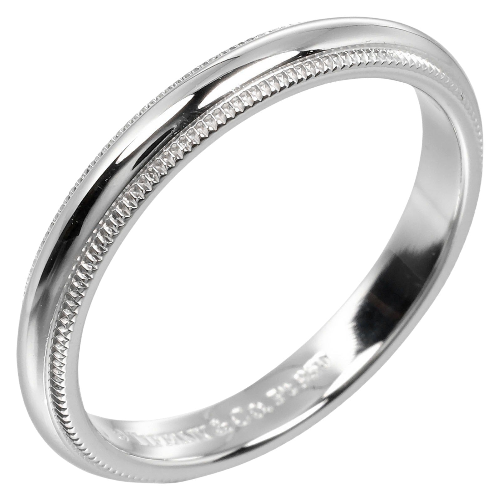 Tiffany & Co Together Milgrain Ring Pt950 Platinum