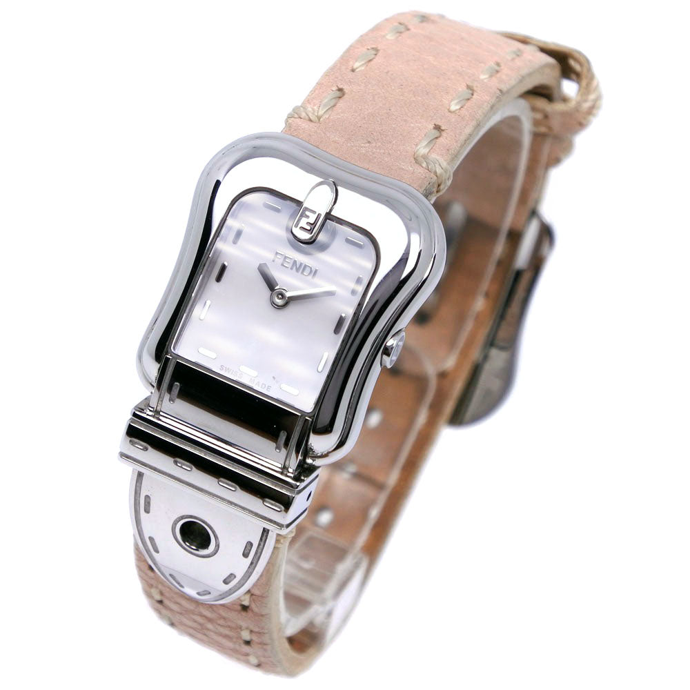 Fendi  Fendi B Fendi Ladies Wristwatch, Pink, Stainless Steel & Leather, Swiss Made, Quartz, Pink Shell Dial, 3800L【Used】 Metal Quartz 3800L in Good condition