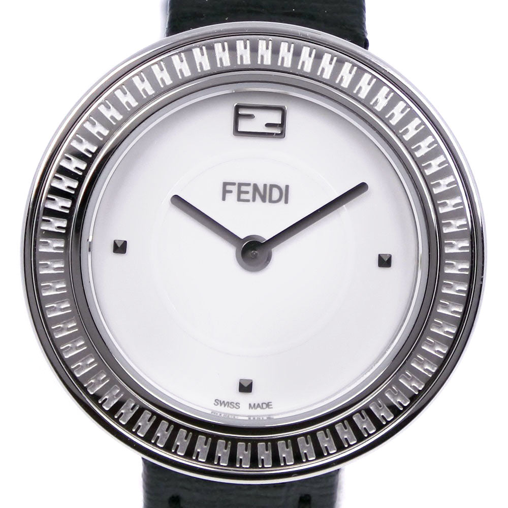 Fendi My Way Watch 35000S Stainless Steel Leather Quartz