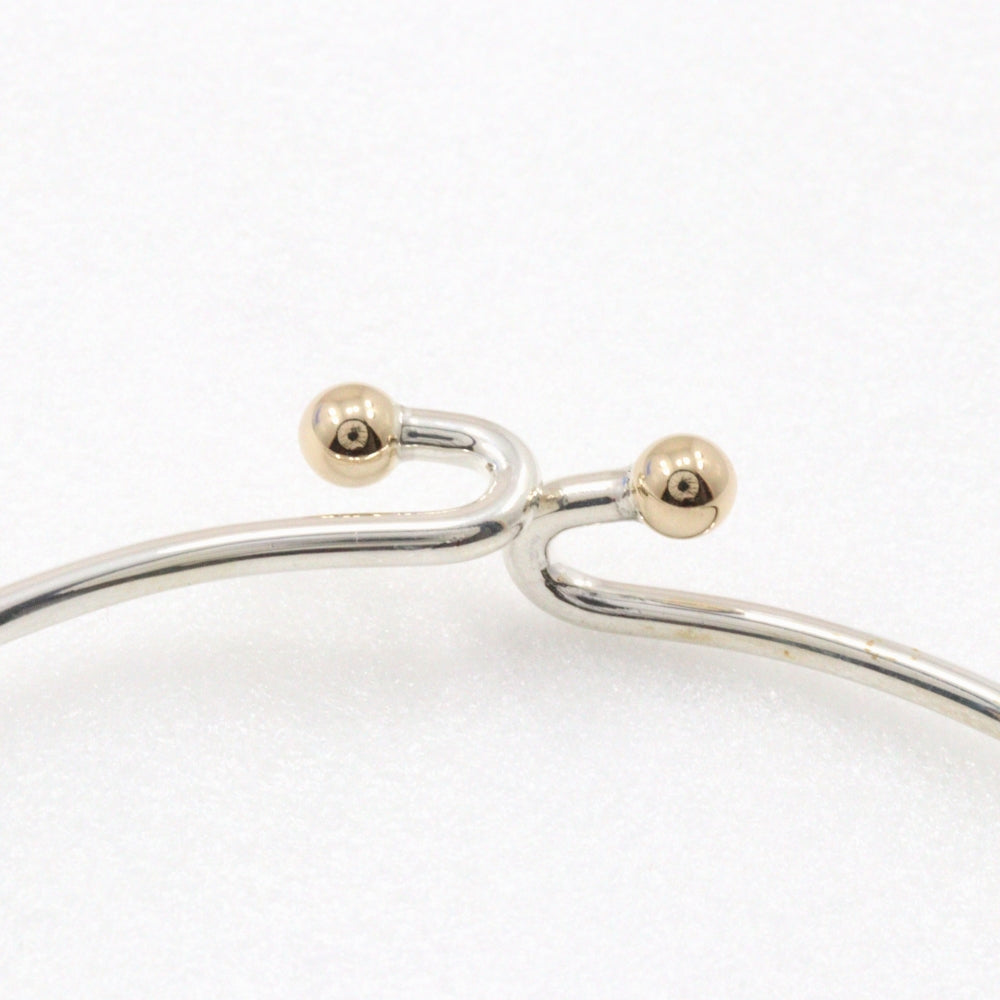 Tiffany Silver/Gold Hook & Eye Bangle