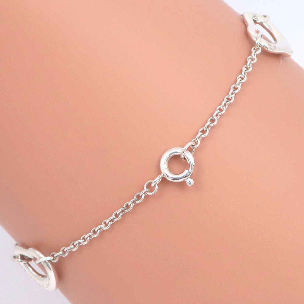 Tiffany Open Heart 3P Silver Bracelet