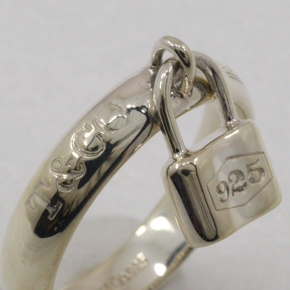 Tiffany & Co Silver 1837 Lock Ring 9.5