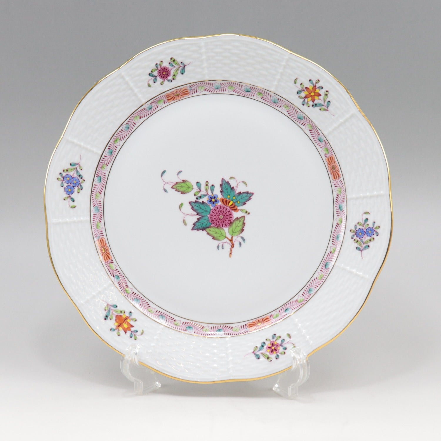 Herend Aponyi Flower Plate Set of 3