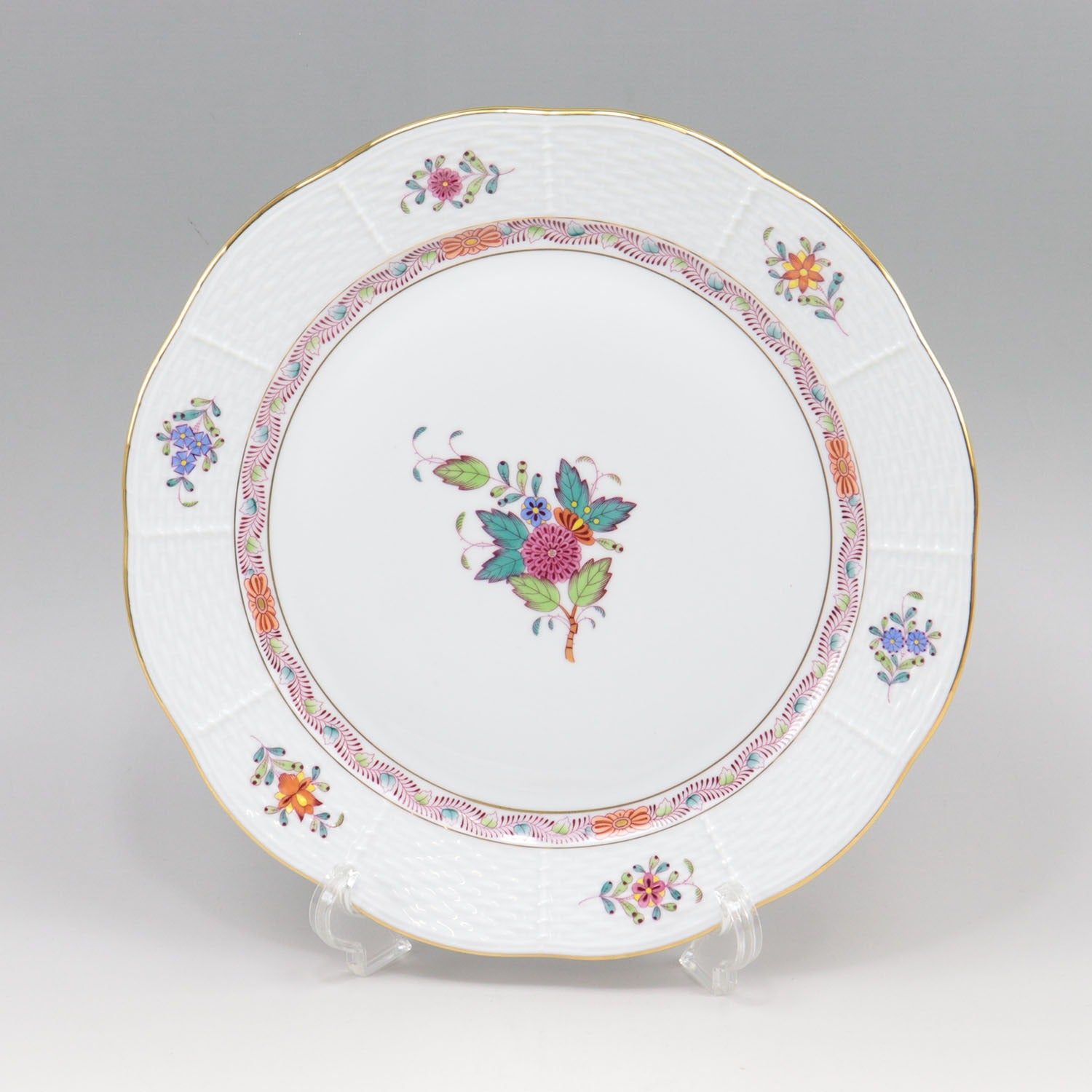 Herend Aponyi Flower 25cm Plate Set