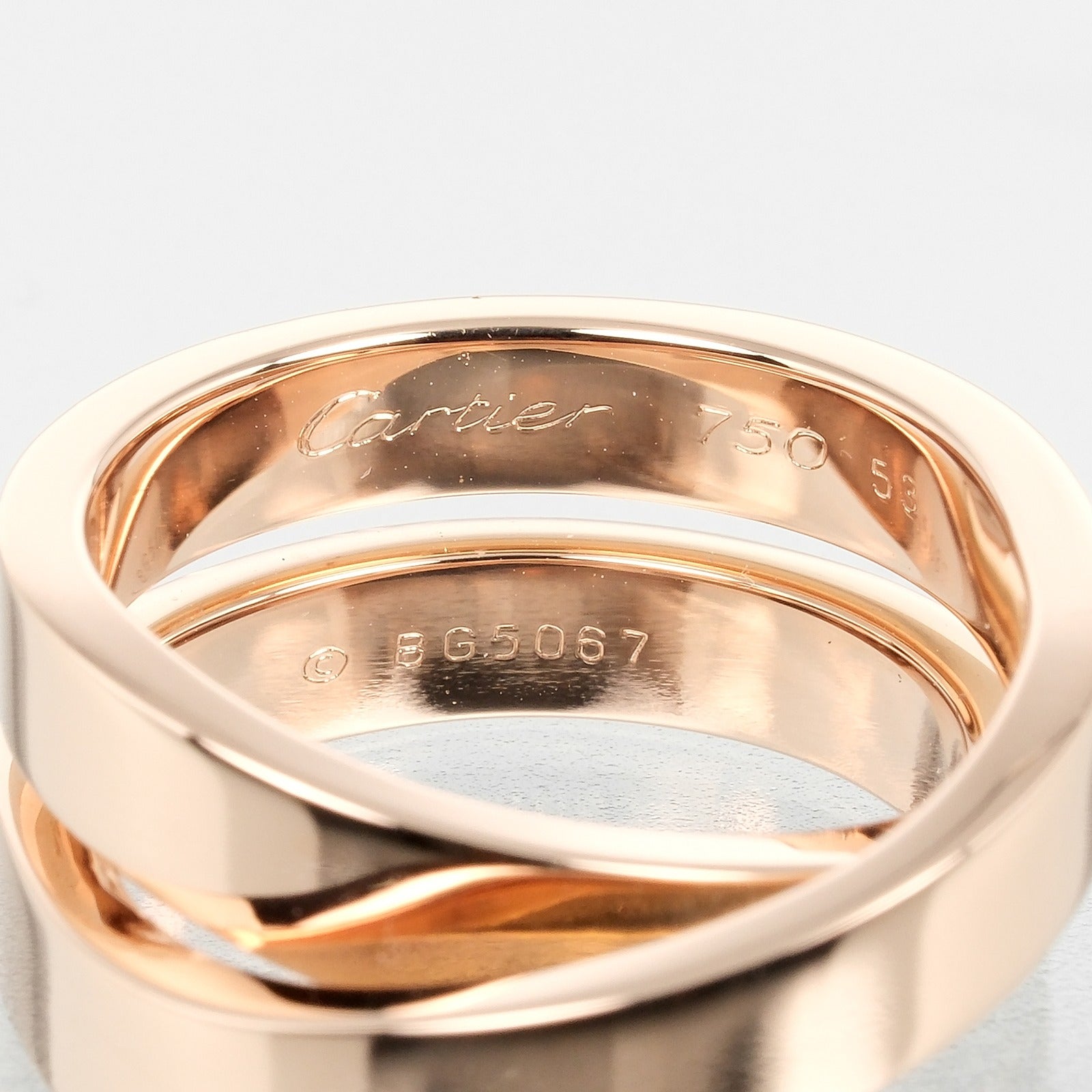 Cartier K18 Pink Gold Ring 12.5