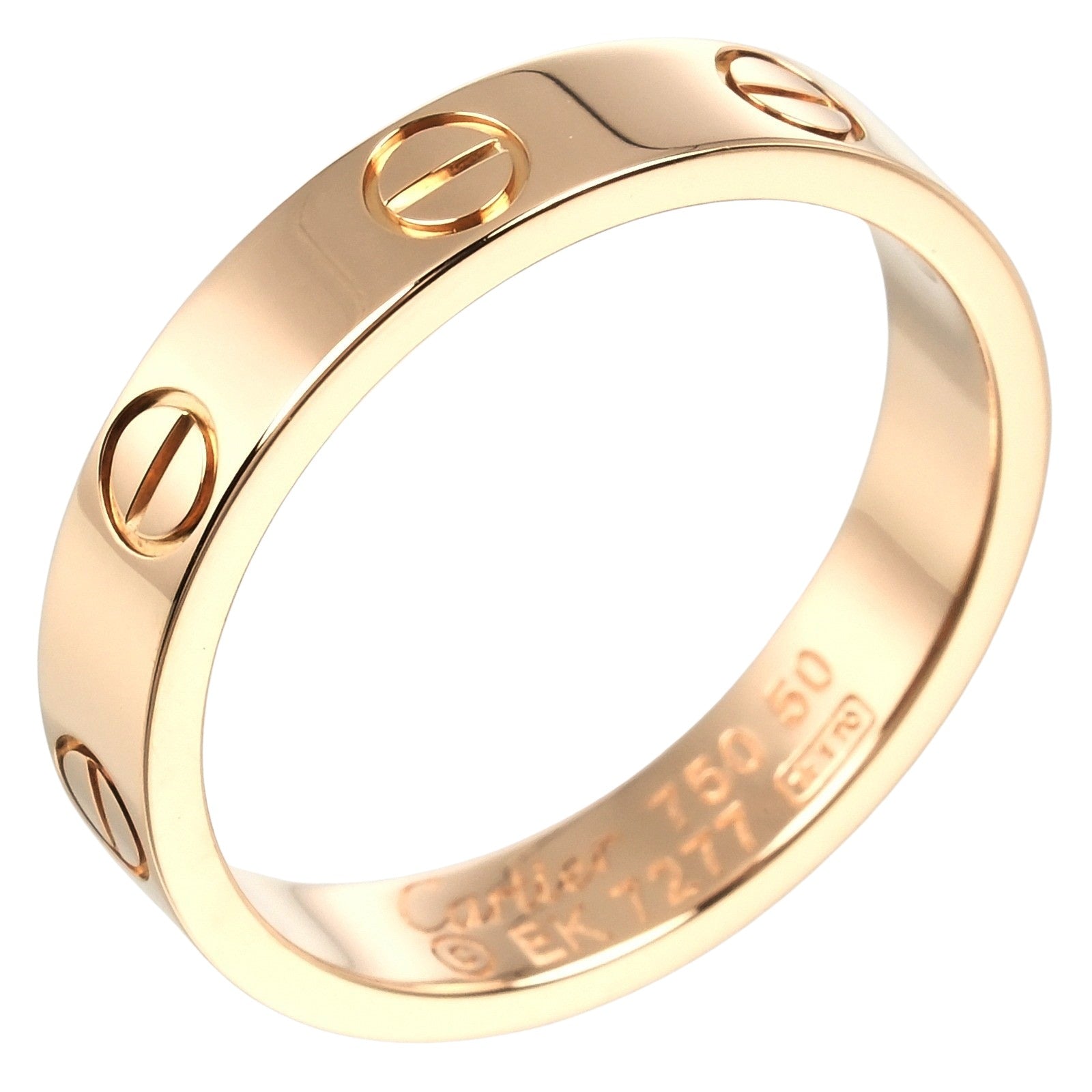 Cartier Mini Love Wedding Ring K18 Pink Gold