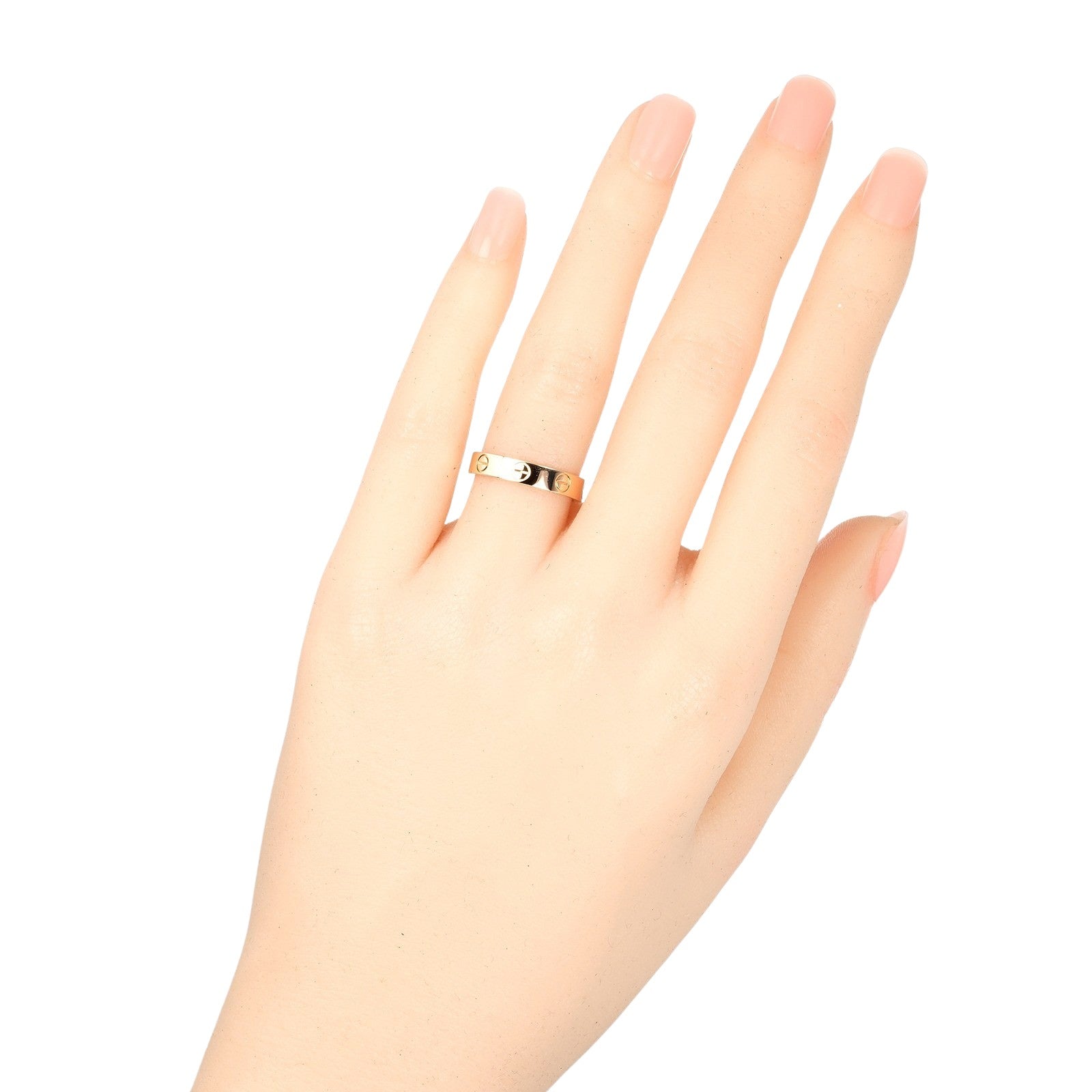 Cartier Mini Love Wedding Ring K18 Pink Gold