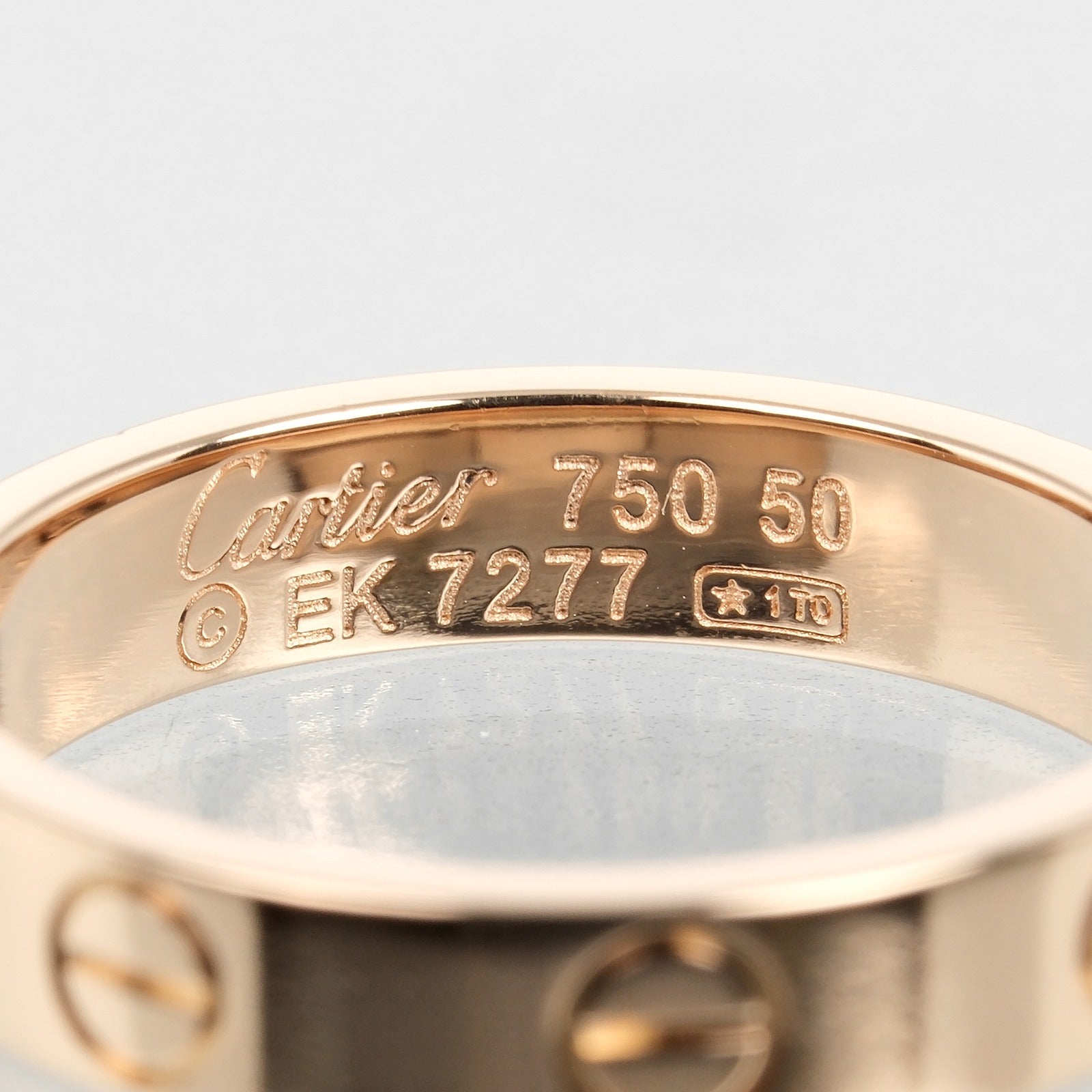 Cartier Mini Love Wedding Ring K18 Pink Gold