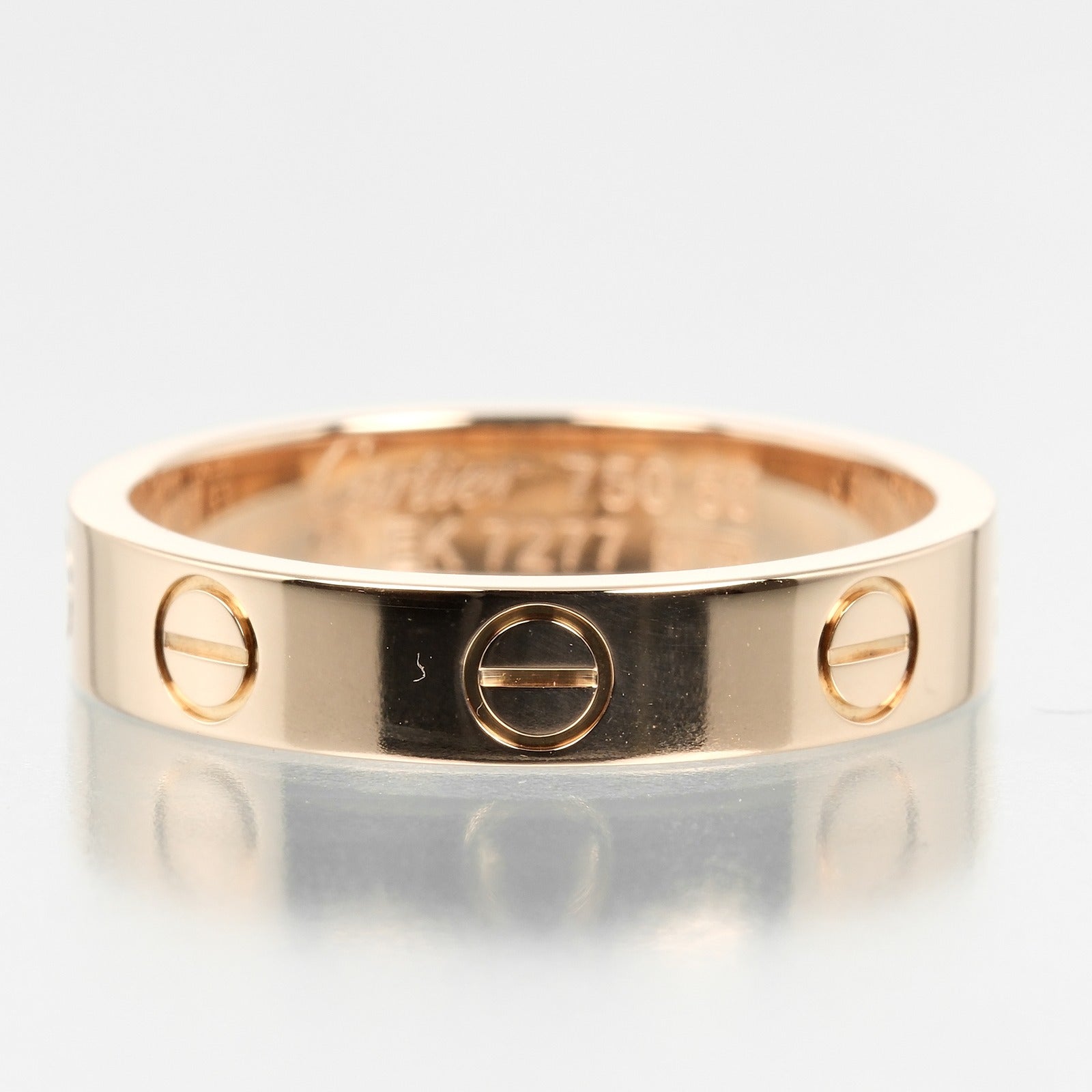 Cartier Mini Love Wedding Ring K18 Pink Gold