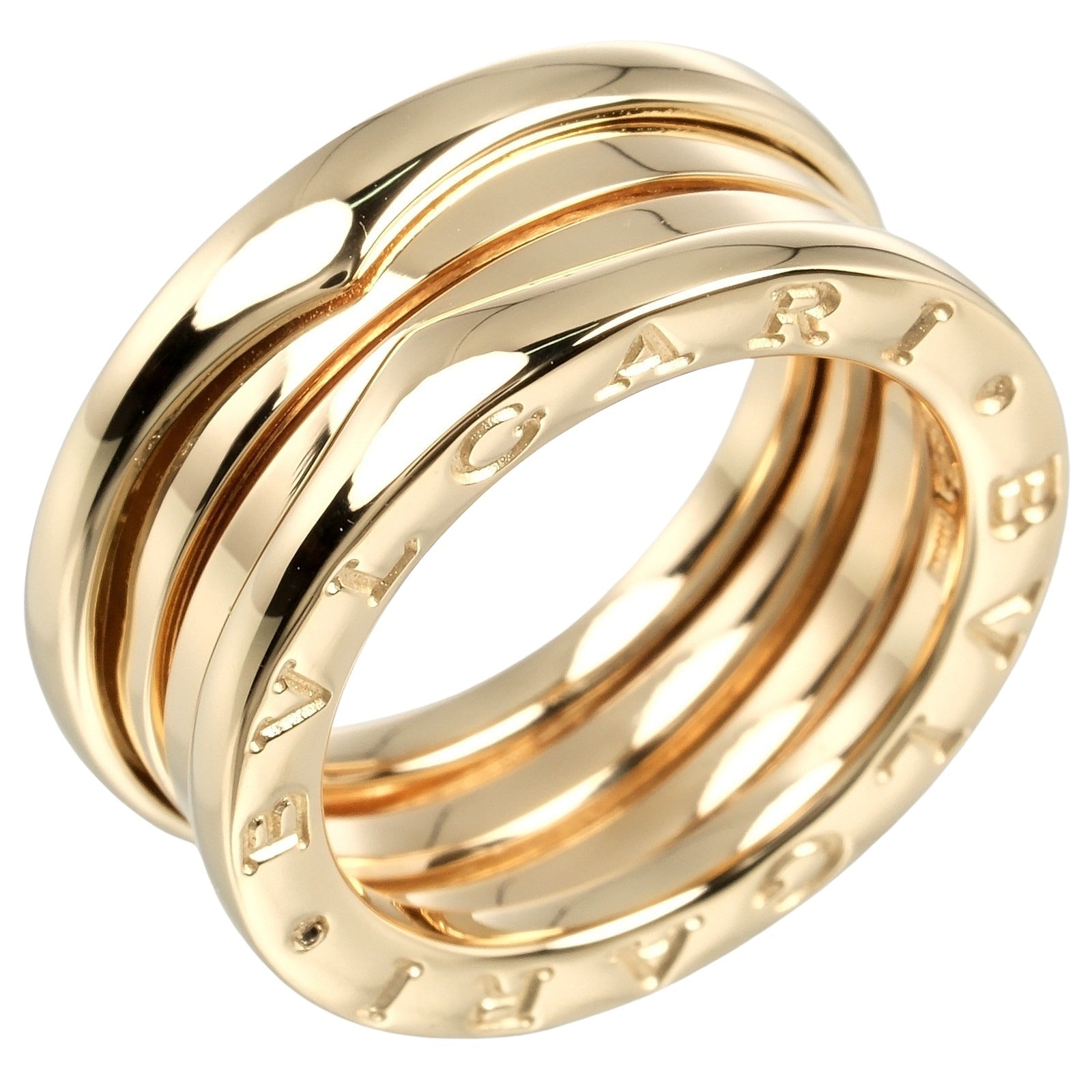 Bvlgari B.ZERO1 3 Band Ring K18 Yellow Gold