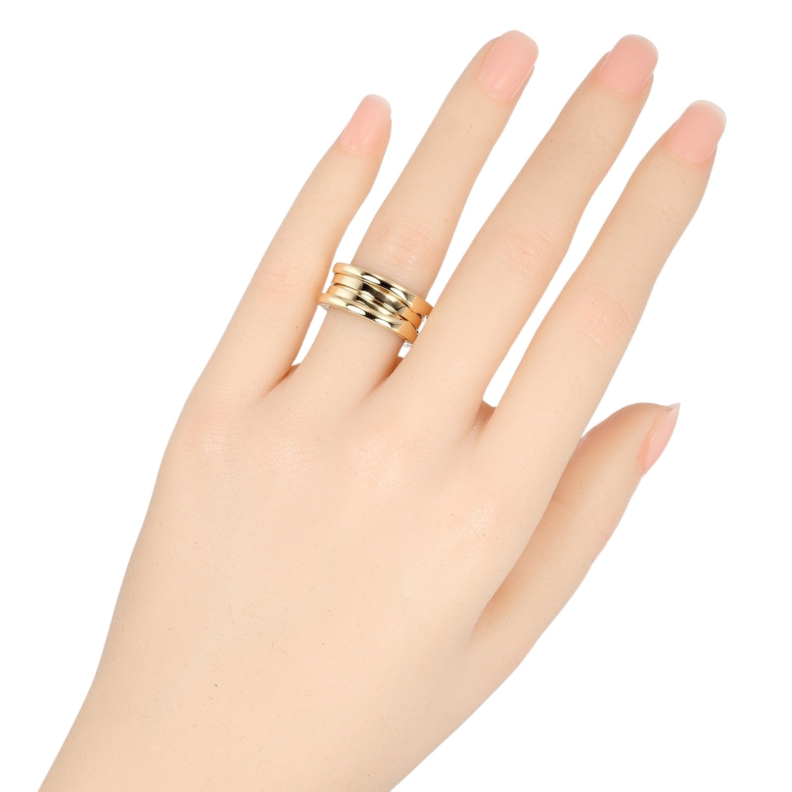 Bvlgari B.ZERO1 3 Band Ring K18 Yellow Gold