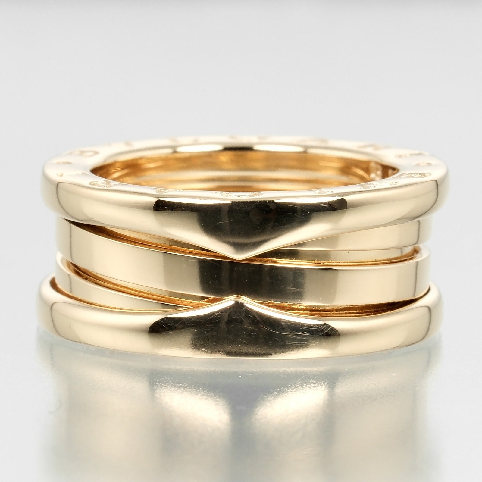 Bvlgari B.ZERO1 3 Band Ring K18 Yellow Gold