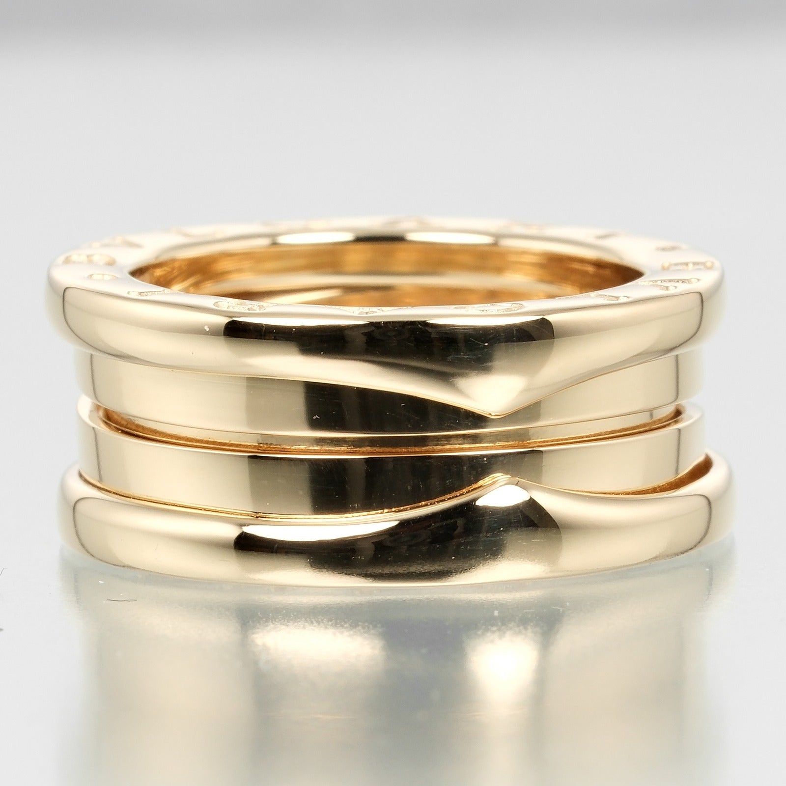 Bvlgari B.ZERO1 3 Band Ring K18 Yellow Gold