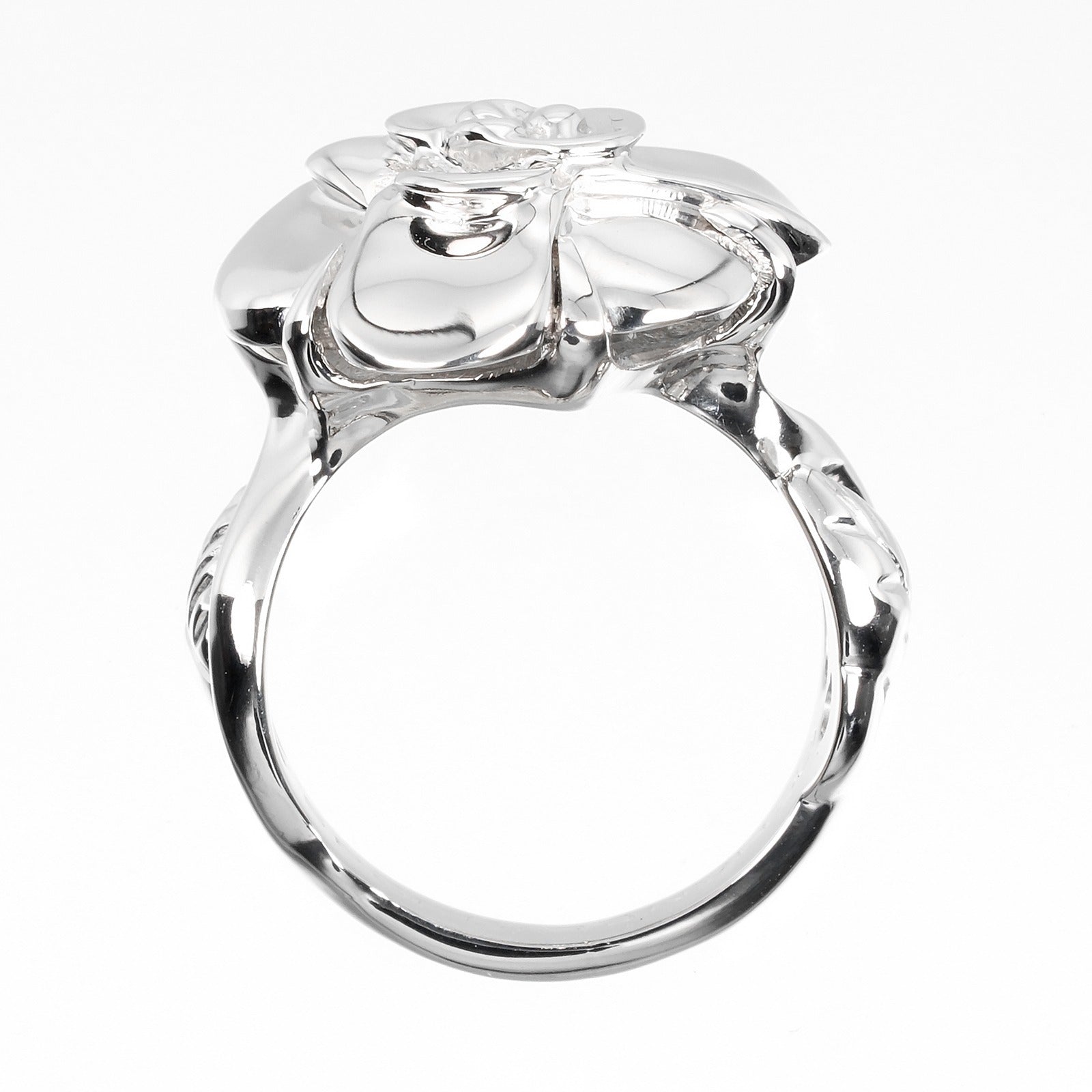 Chanel Camellia Ring K18 White Gold