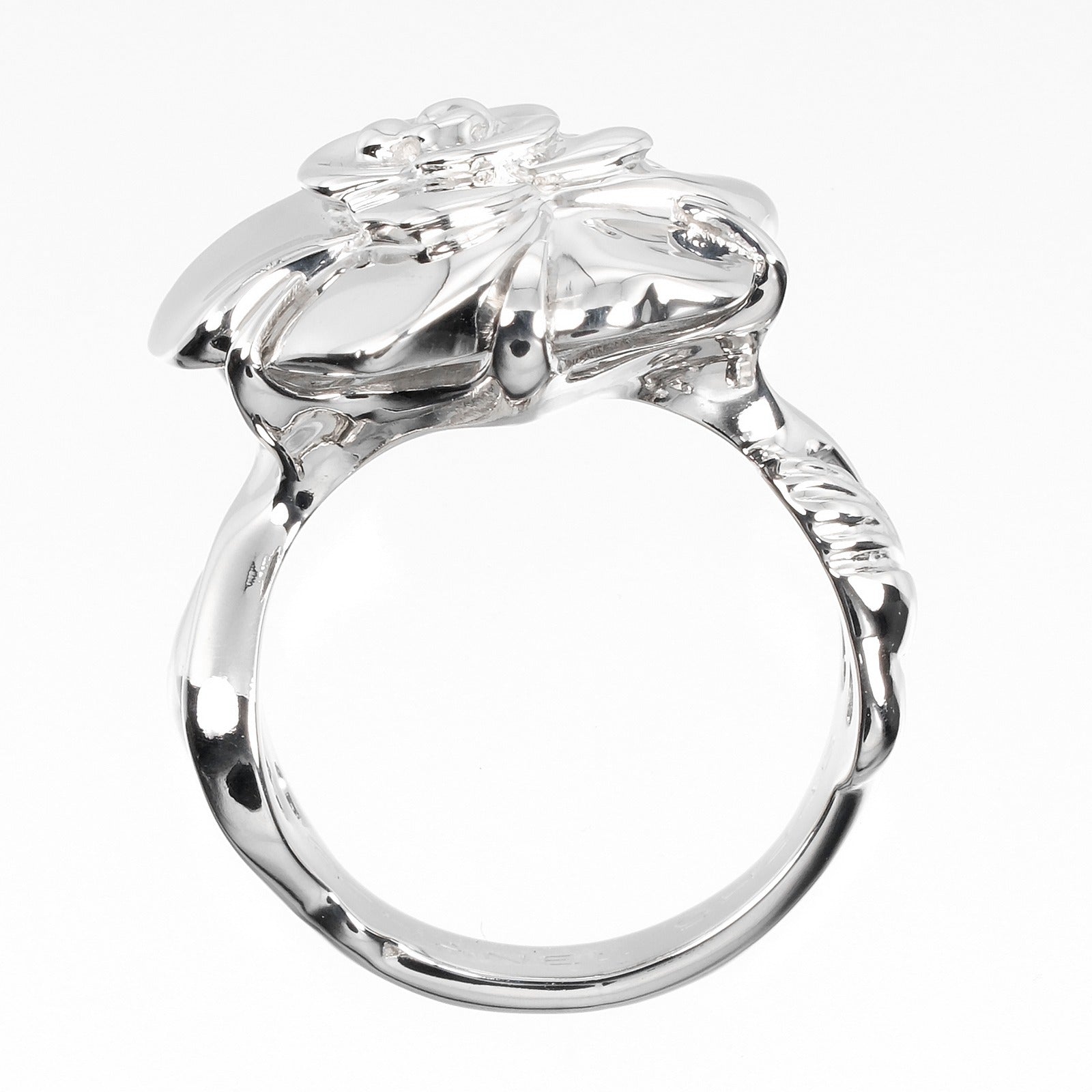 Chanel Camellia Ring K18 White Gold