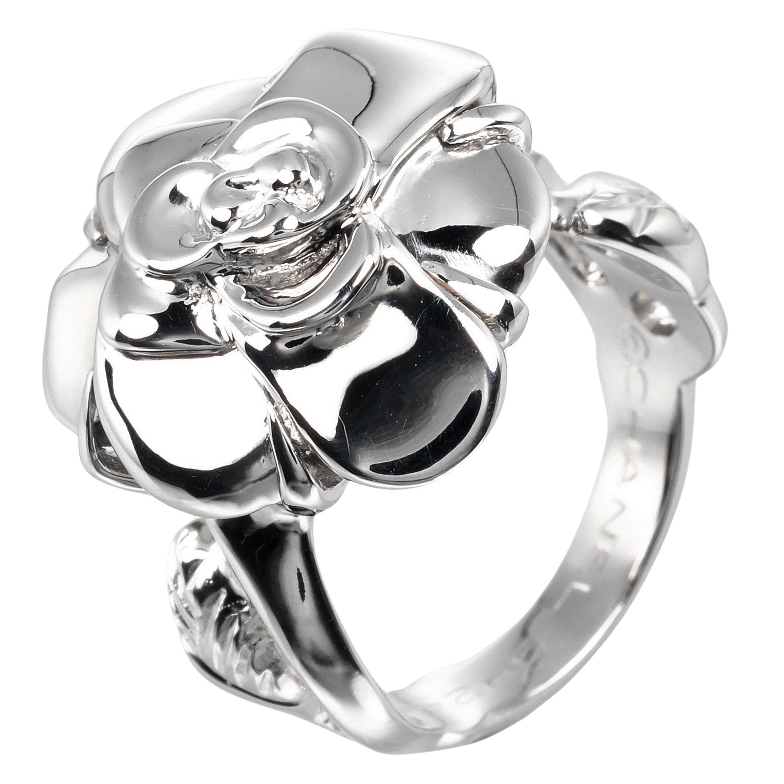 Chanel Camellia Ring K18 White Gold