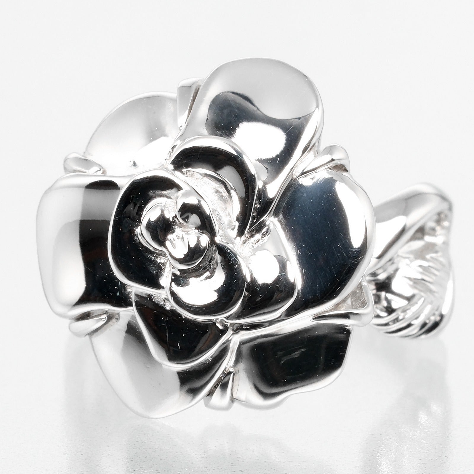 Chanel Camellia Ring K18 White Gold