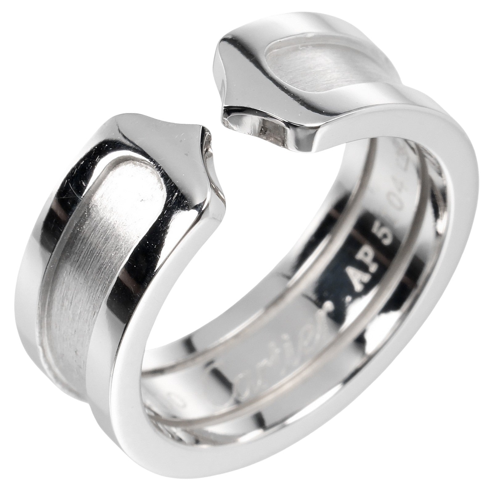 Cartier 2C Ring K18 White Gold