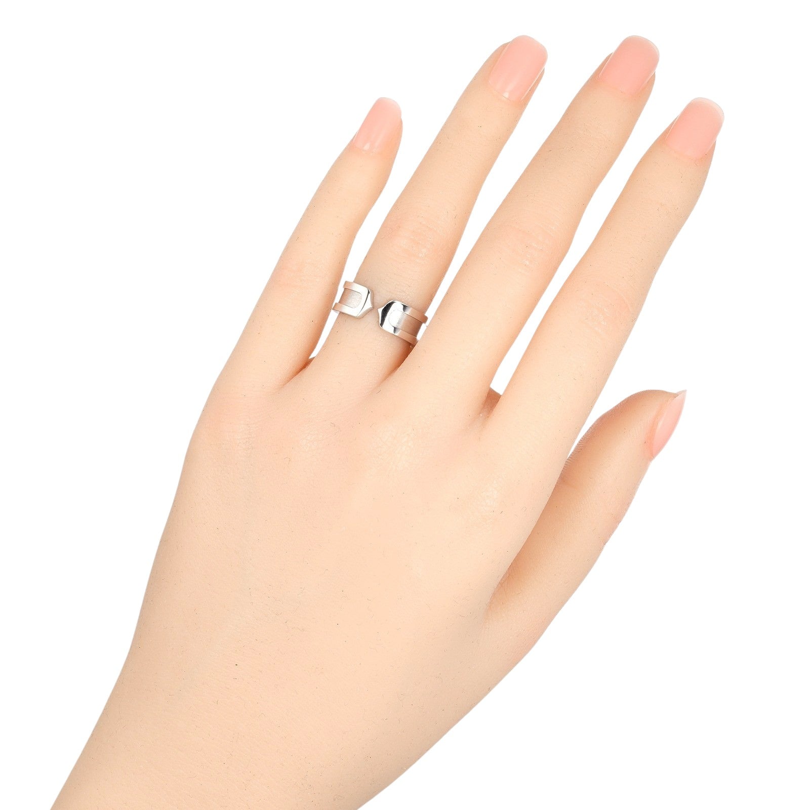 Cartier 2C Ring K18 White Gold