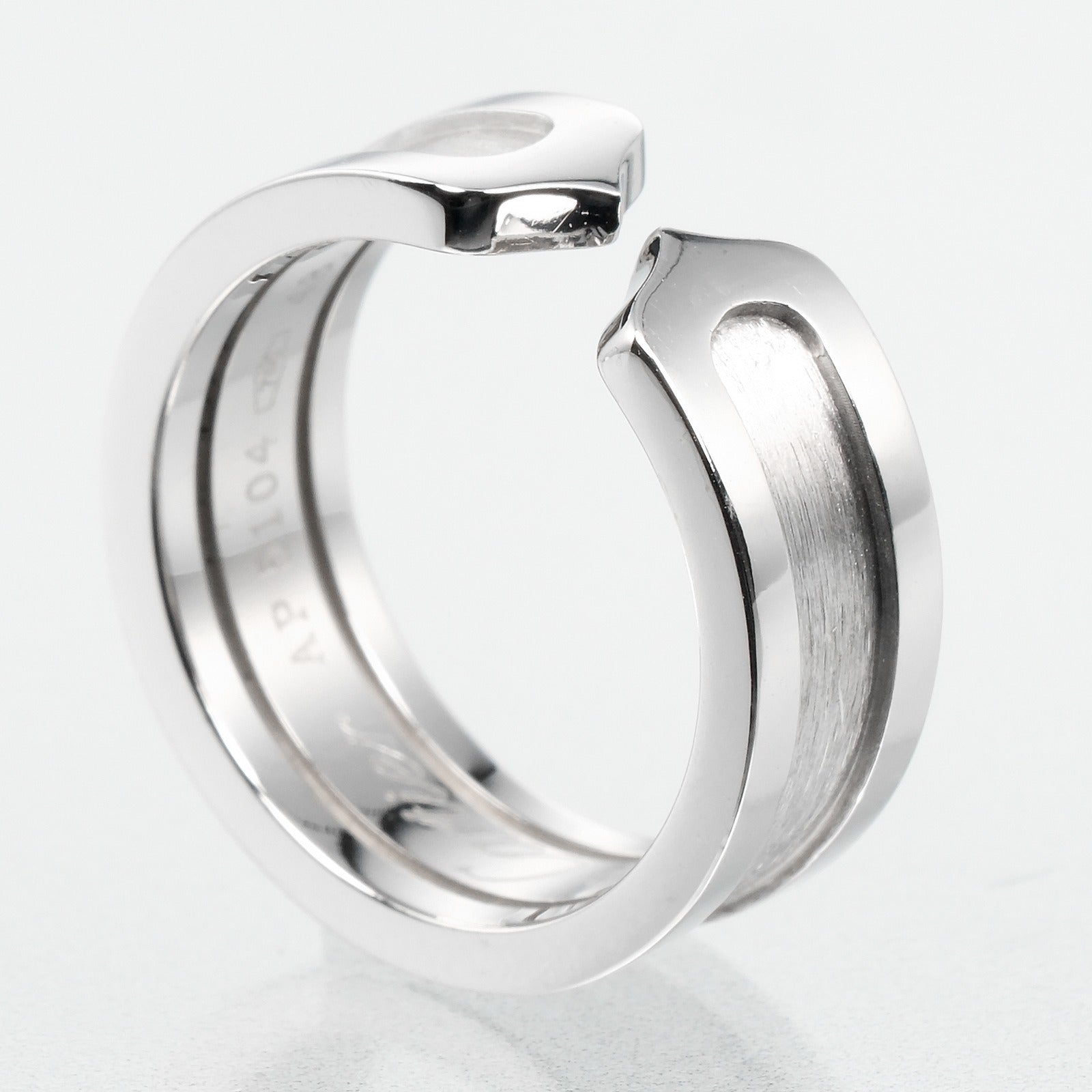 Cartier 2C Ring K18 White Gold