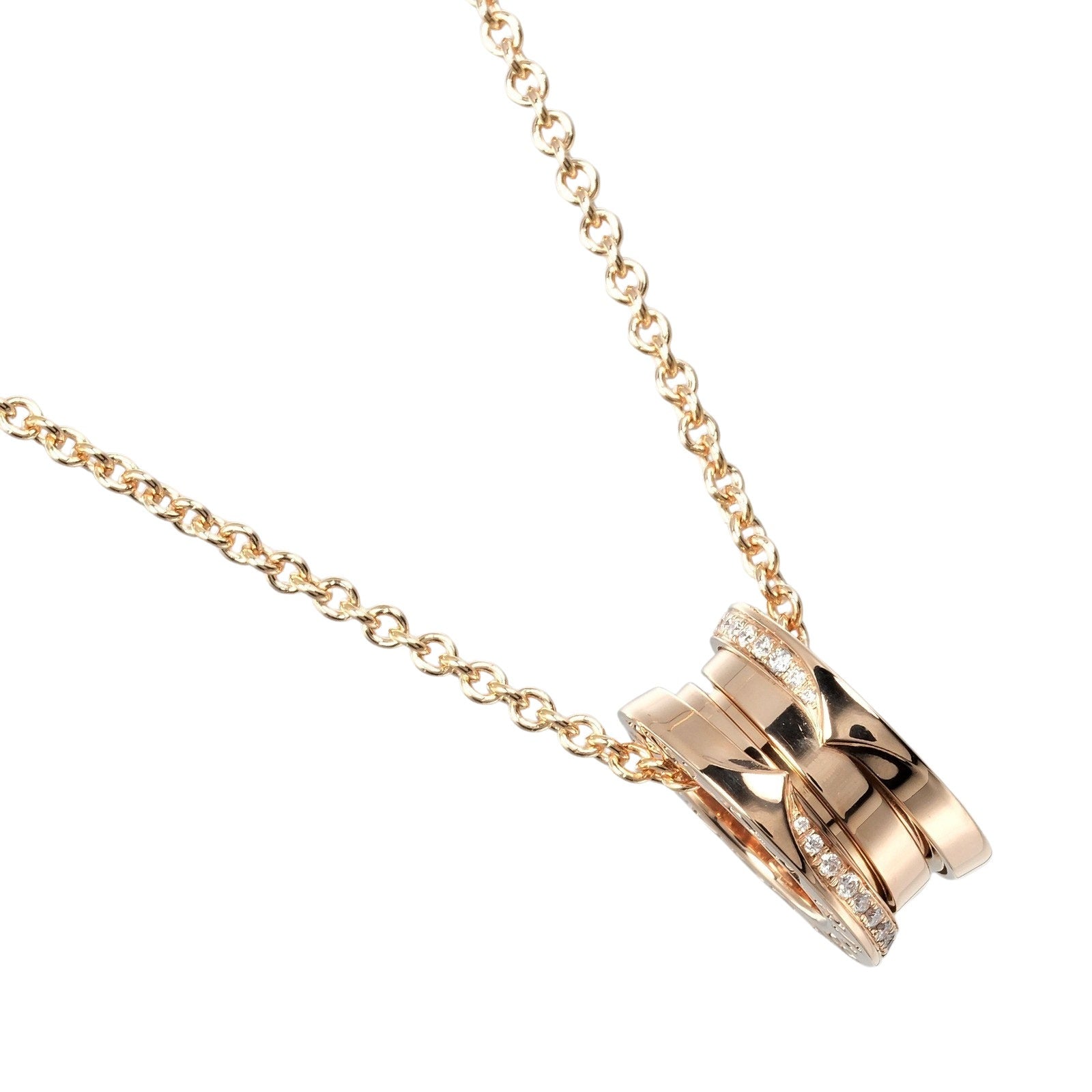 Bvlgari B.ZERO1 Necklace K18 Pink Gold Diamond