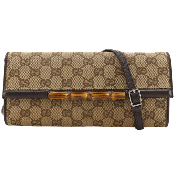Gucci Bamboo GG Canvas 2way Shoulder Bag