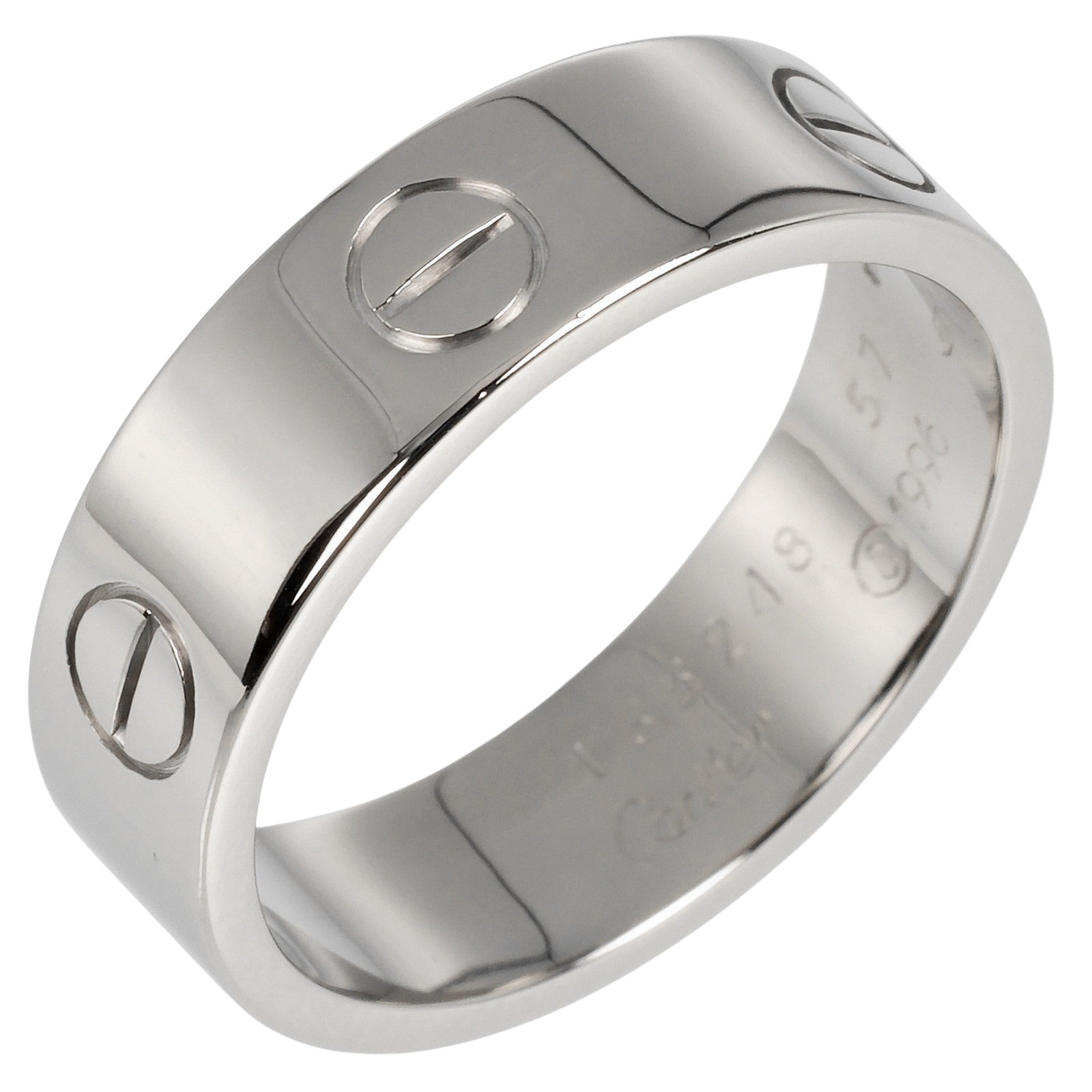 Cartier Love Ring K18 White Gold