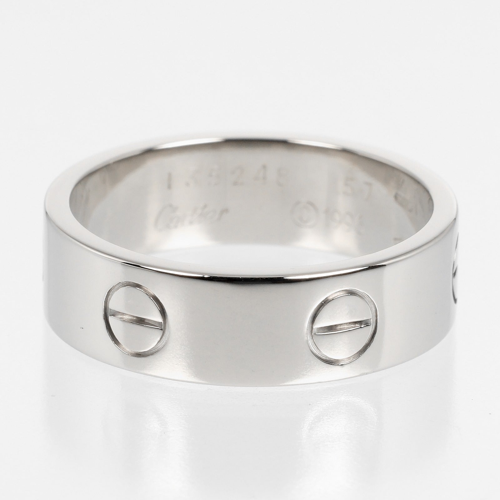 Cartier Love Ring K18 White Gold