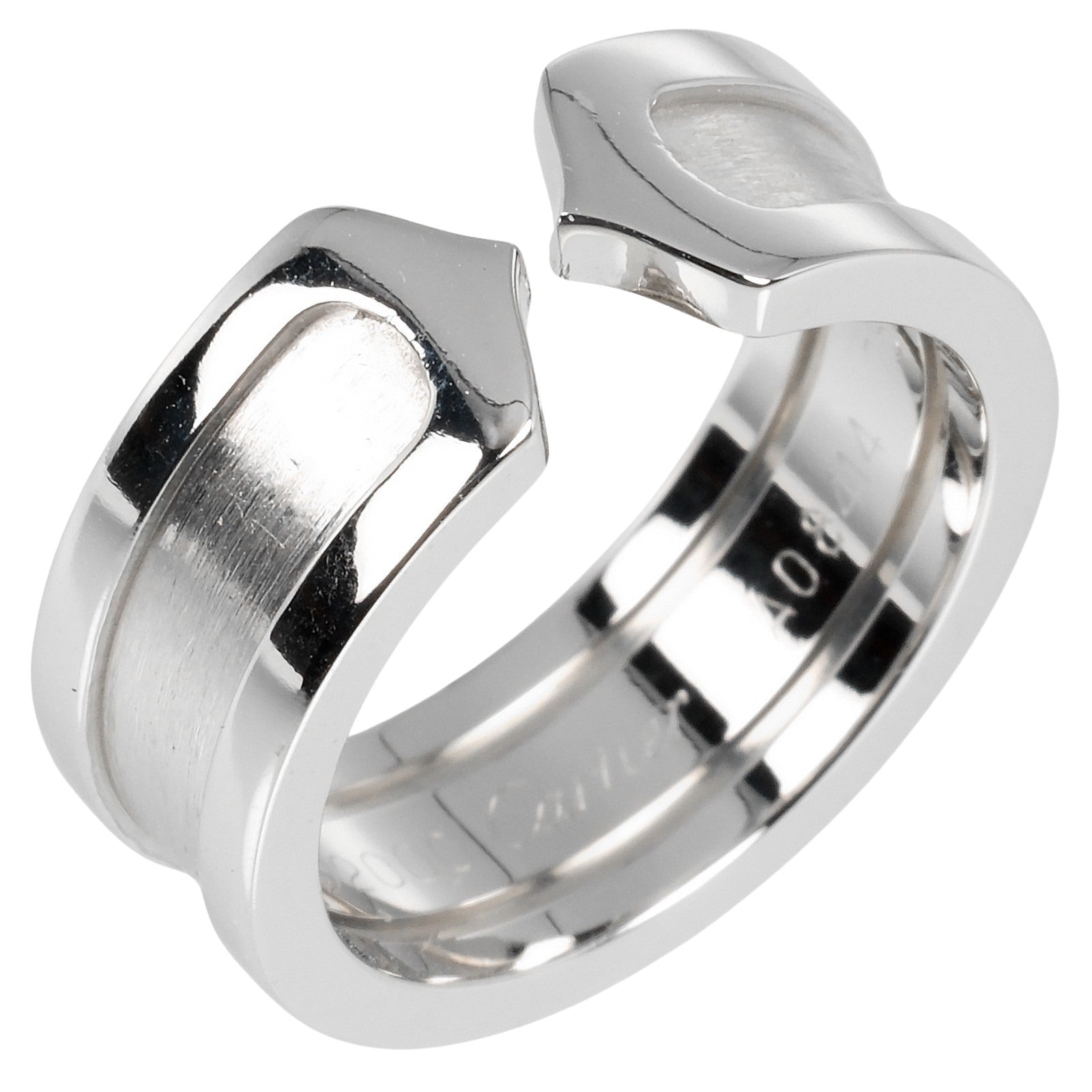 Cartier 2C Ring K18 White Gold