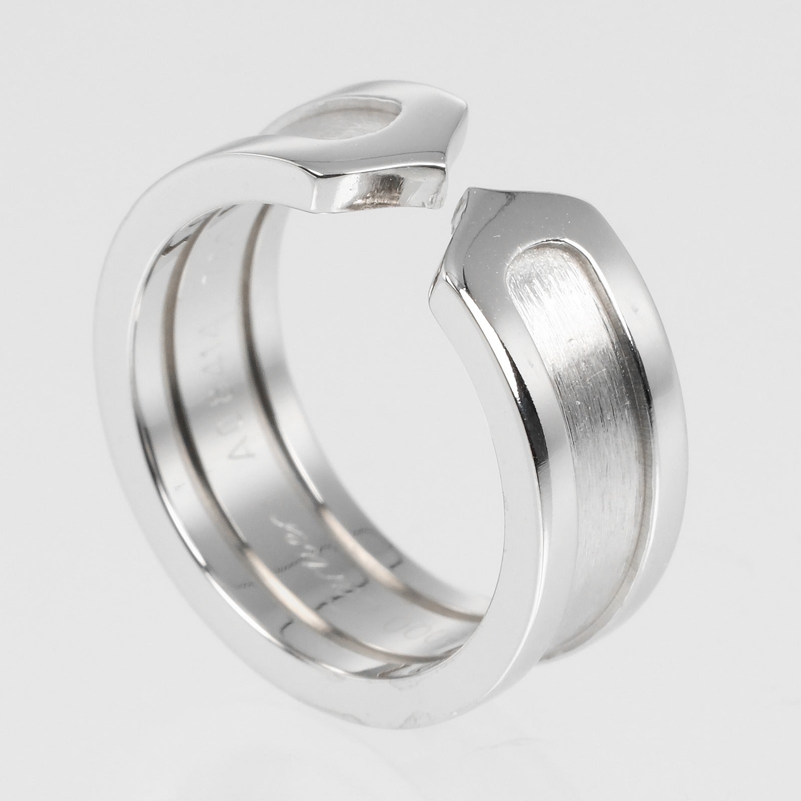 Cartier 2C Ring K18 White Gold