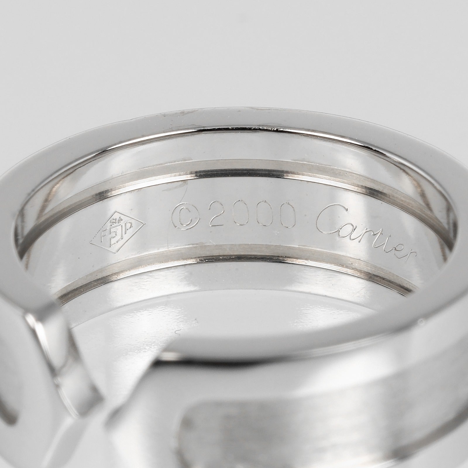 Cartier 2C Ring K18 White Gold