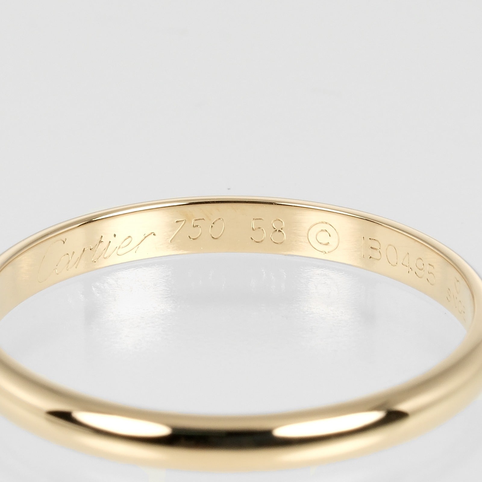 Cartier 1895 Wedding Ring K18 Yellow Gold