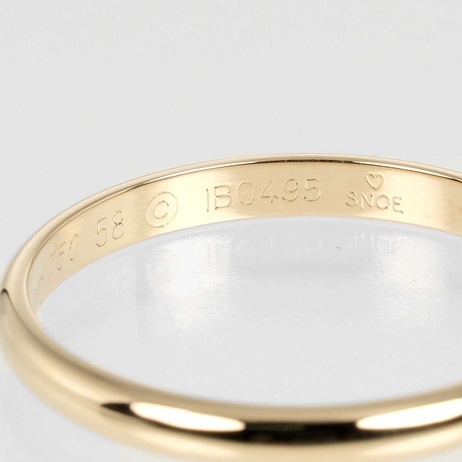 Cartier 1895 Wedding Ring K18 Yellow Gold