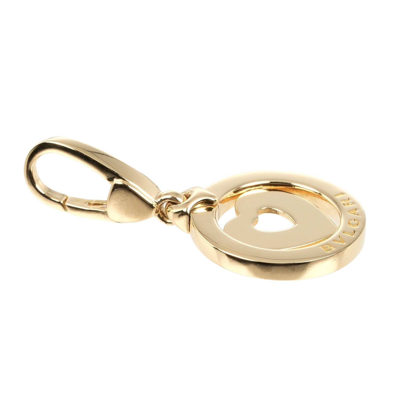 Bvlgari K18 Yellow Gold Tondo Heart Pendant