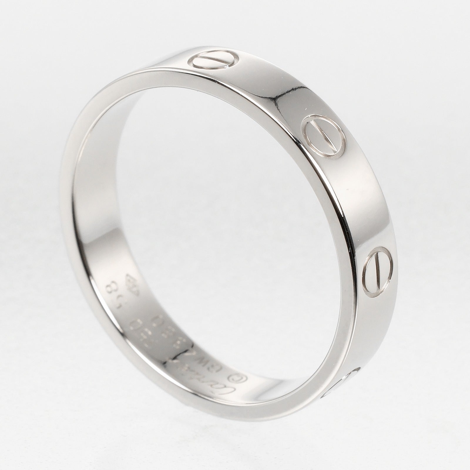 Cartier Mini Love Wedding Ring K18 White Gold